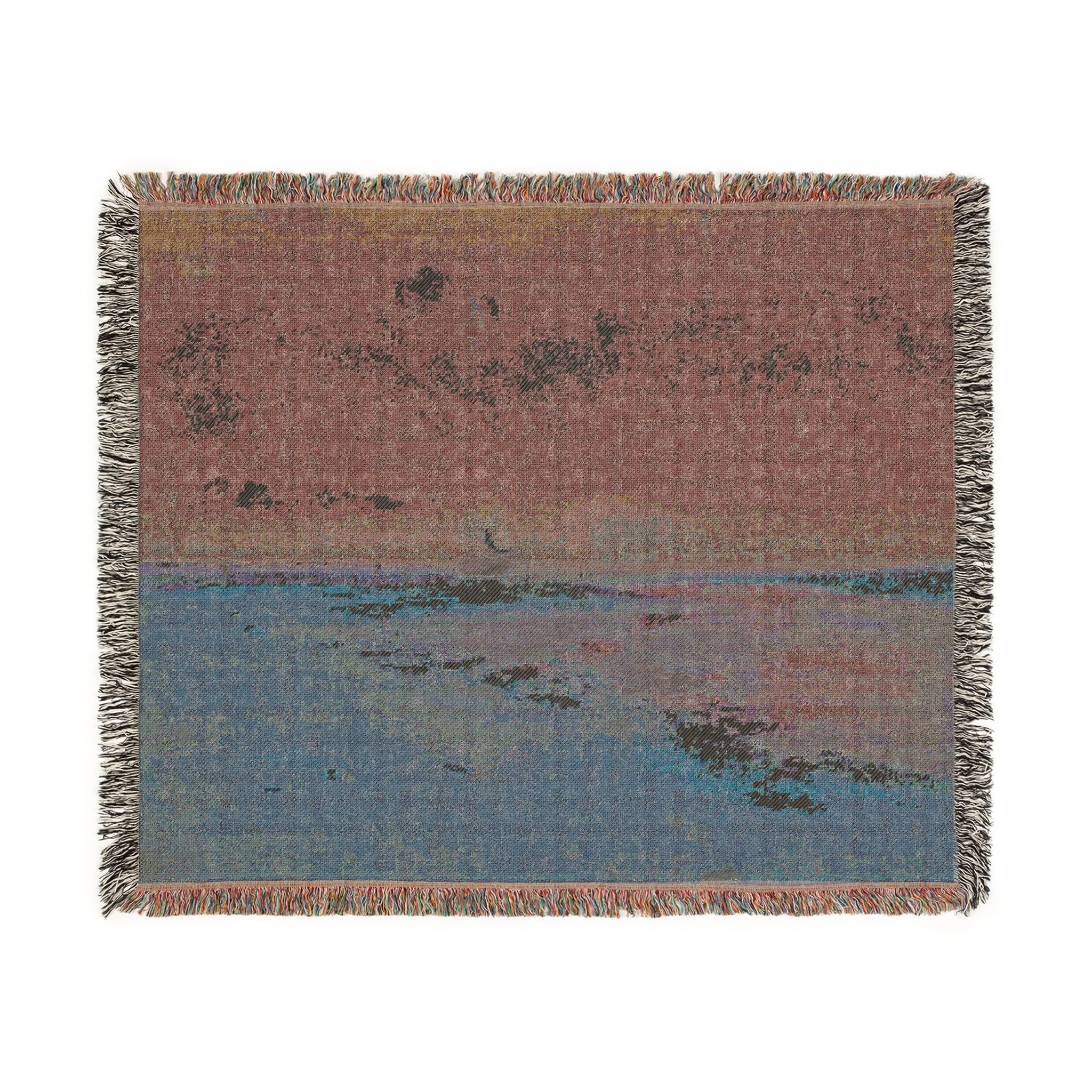 Hilaire Germain Edgar Degas - Beach at Low Tide (Mouth of the River) | Woven Tapestry Blanket - Image 8