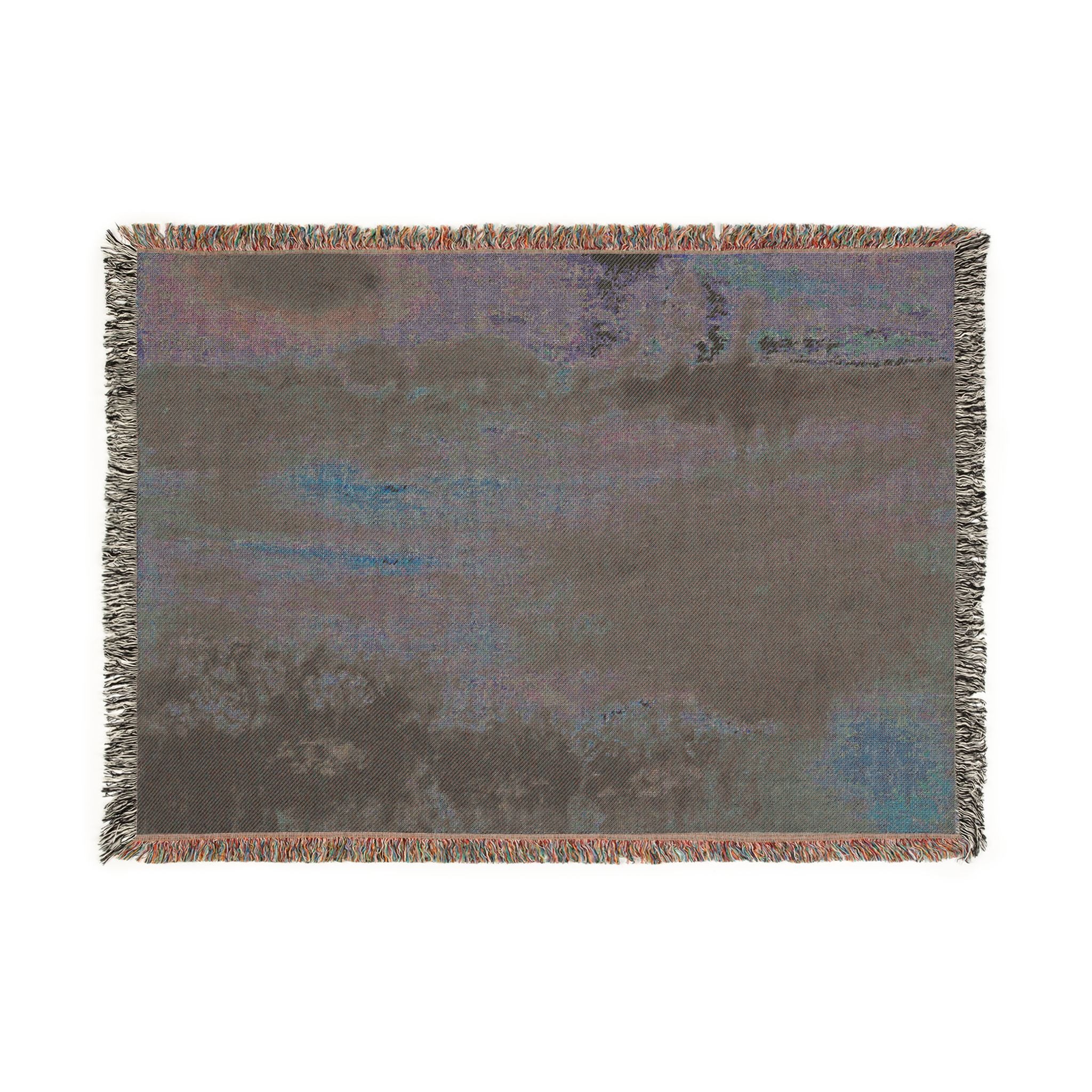 Hilaire Germain Edgar Degas - Landscape with Smokestacks | Woven Tapestry Blanket - Image 4