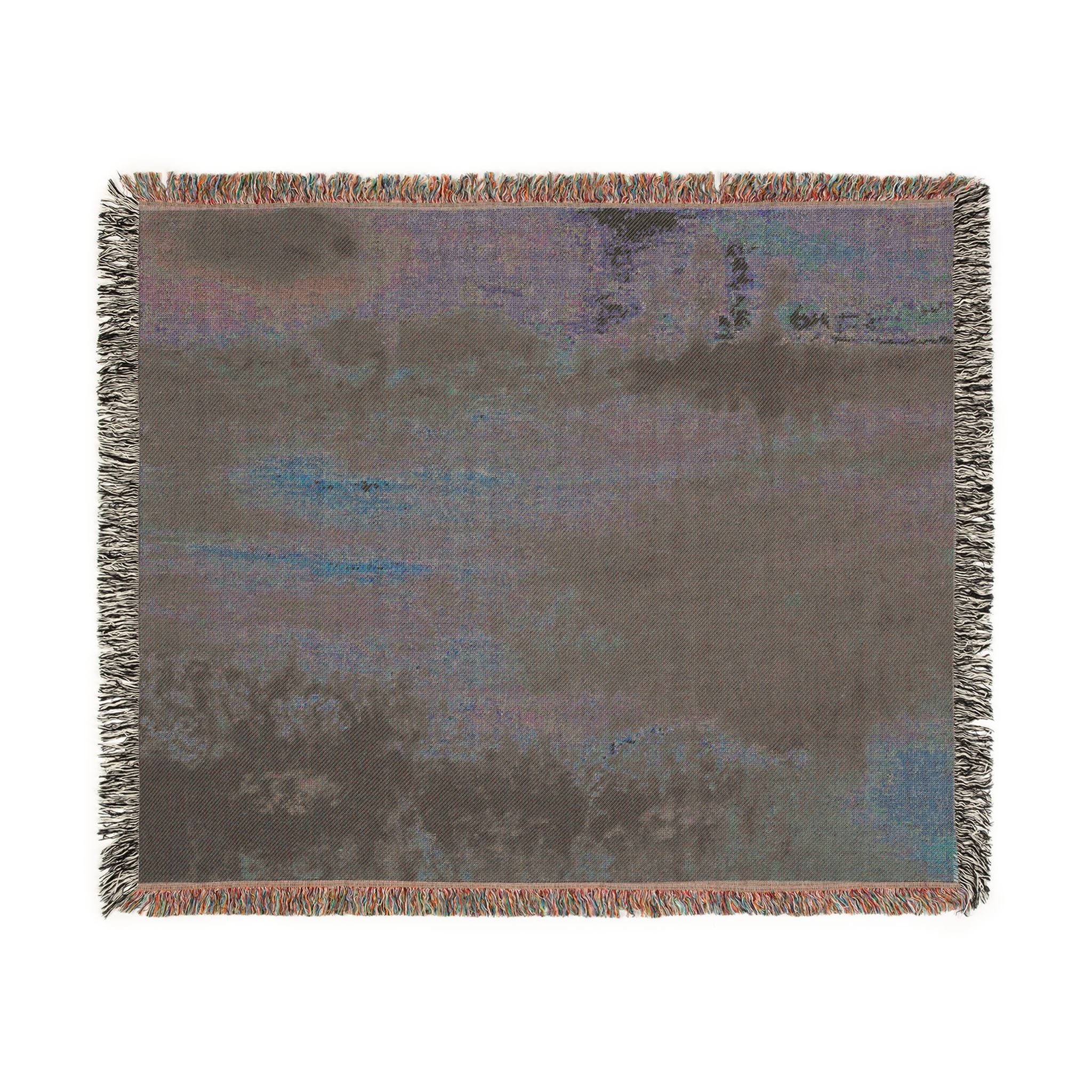Hilaire Germain Edgar Degas - Landscape with Smokestacks | Woven Tapestry Blanket - Image 8