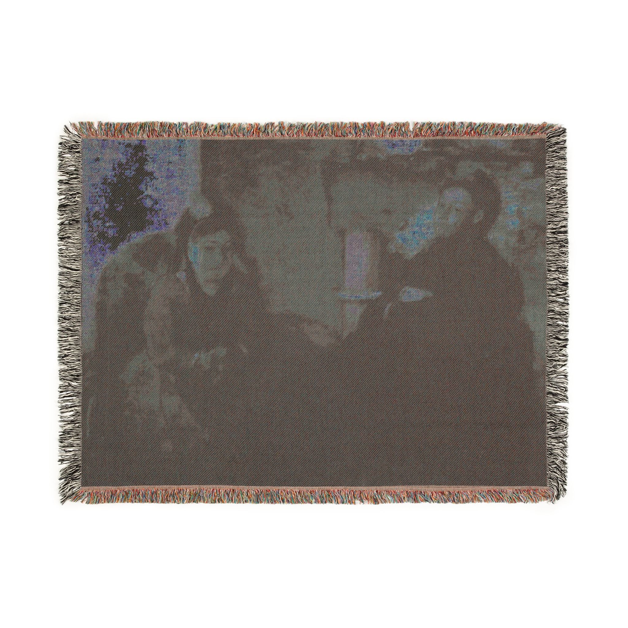 Hilaire Germain Edgar Degas - Portrait of Mme Lisle and Mme Loubens | Woven Tapestry Blanket - Image 12