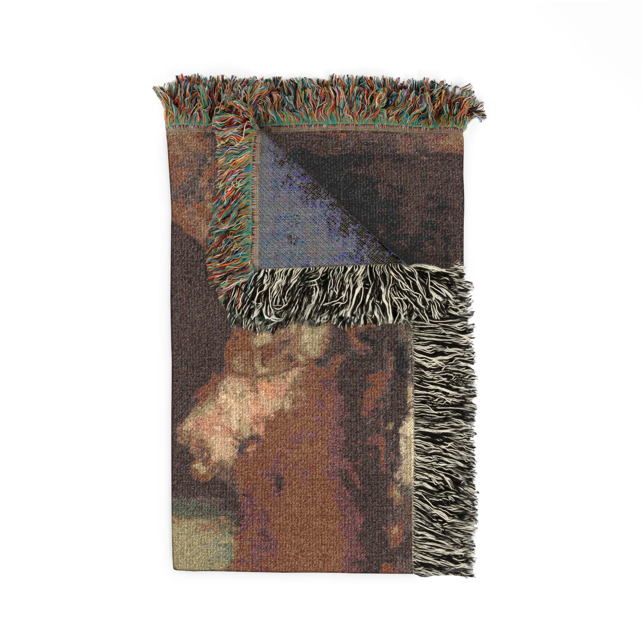 Hilaire Germain Edgar Degas - Portrait of Mme Lisle and Mme Loubens | Woven Tapestry Blanket - Image 5