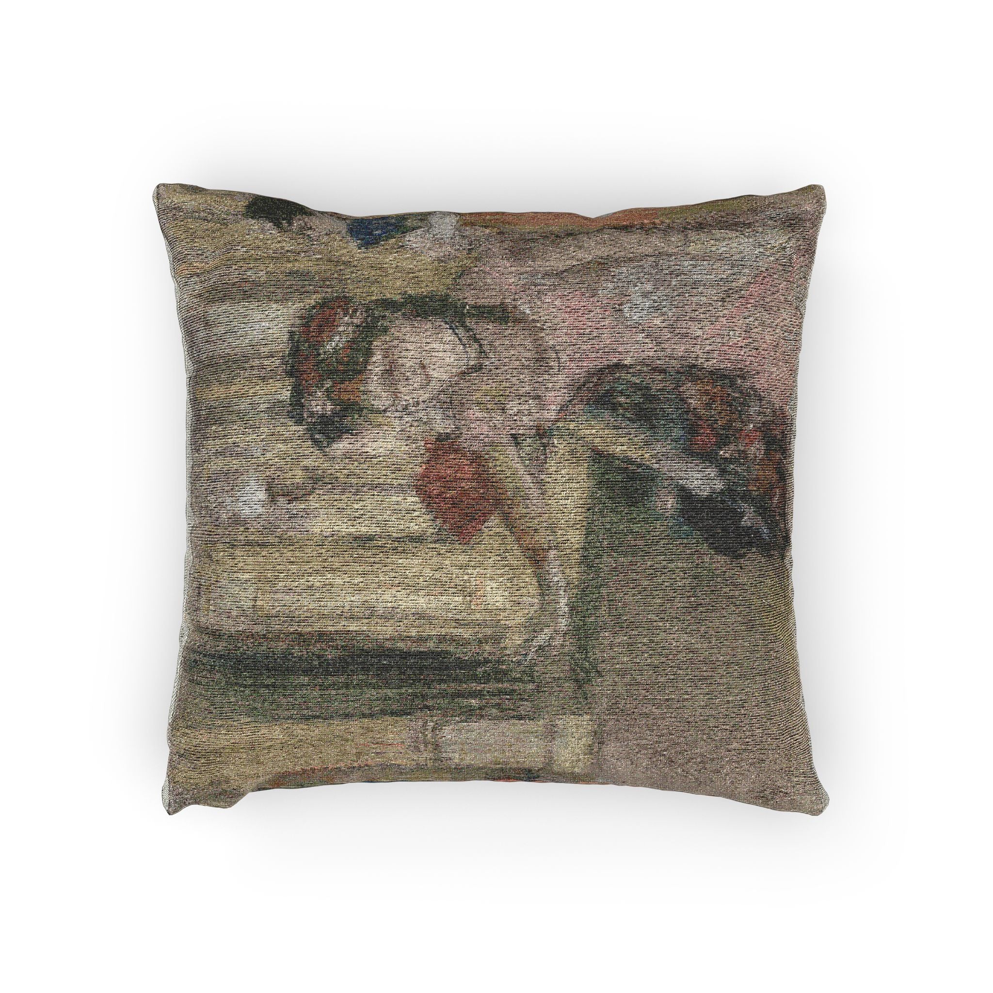 Hilaire Germain Edgar Degas - Singers on the Stage | Woven Pillow - Image 2