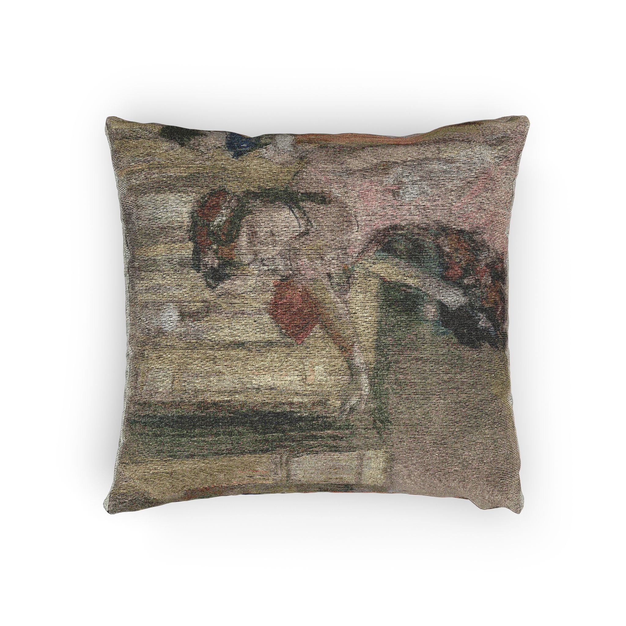 Hilaire Germain Edgar Degas - Singers on the Stage | Woven Pillow - Image 4