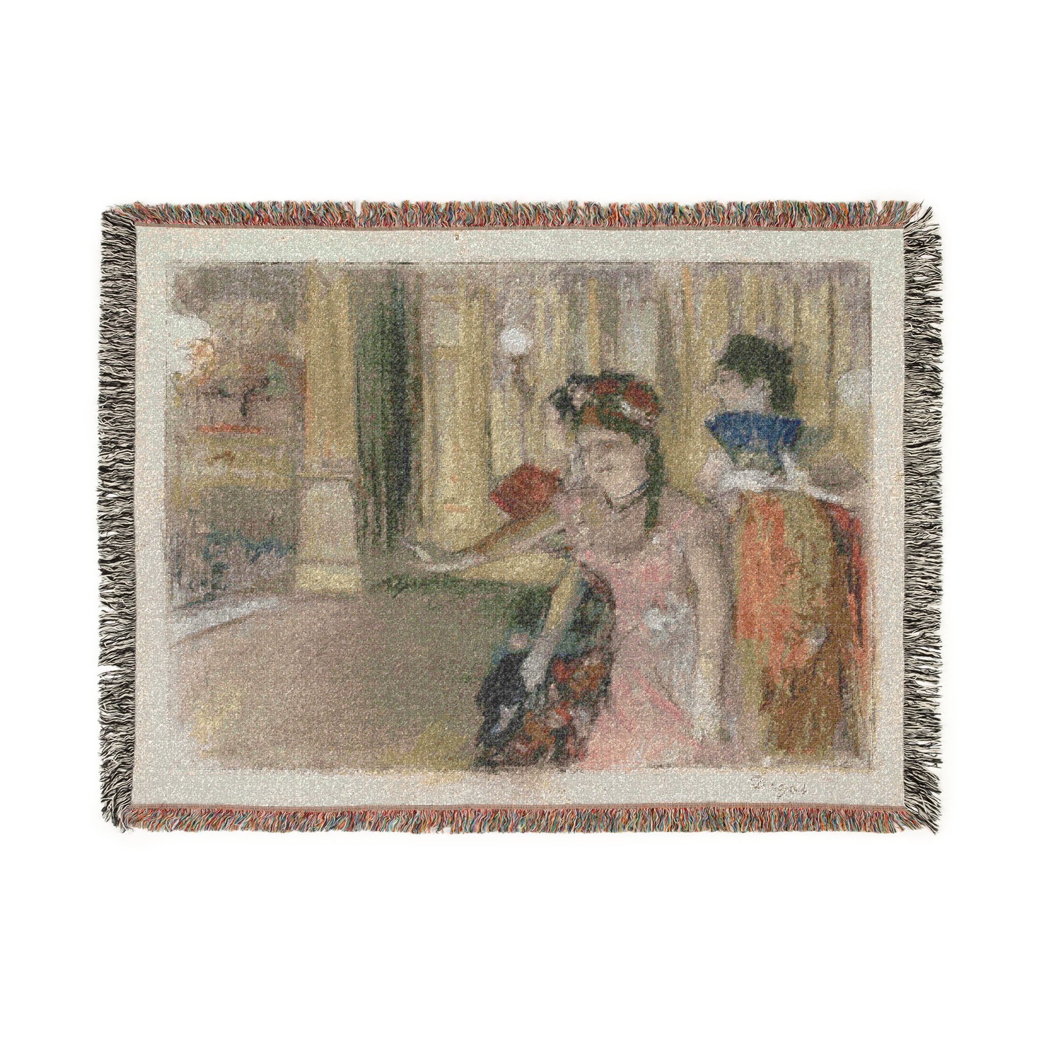 Hilaire Germain Edgar Degas - Singers on the Stage | Woven Tapestry Blanket - Image 10