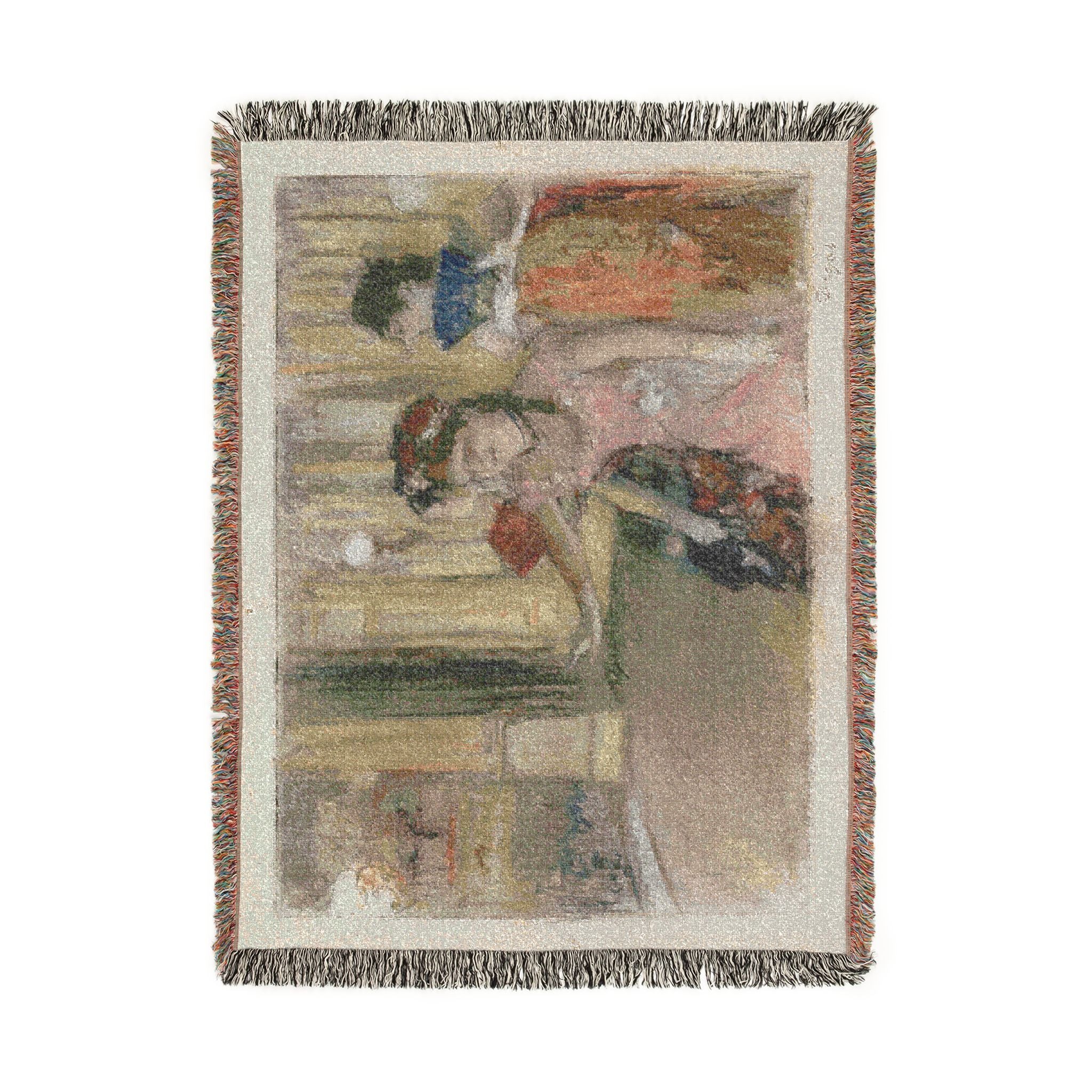 Hilaire Germain Edgar Degas - Singers on the Stage | Woven Tapestry Blanket - Image 11