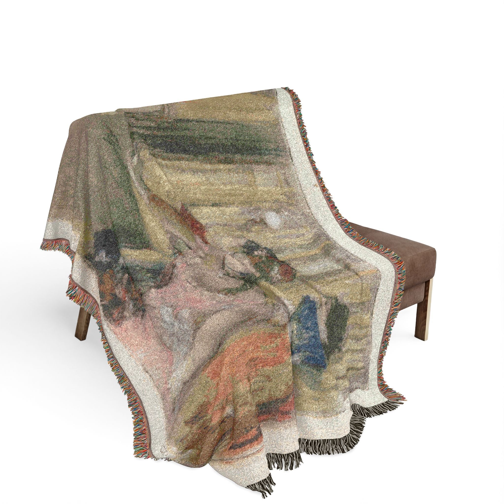 Hilaire Germain Edgar Degas - Singers on the Stage | Woven Tapestry Blanket - Image 3
