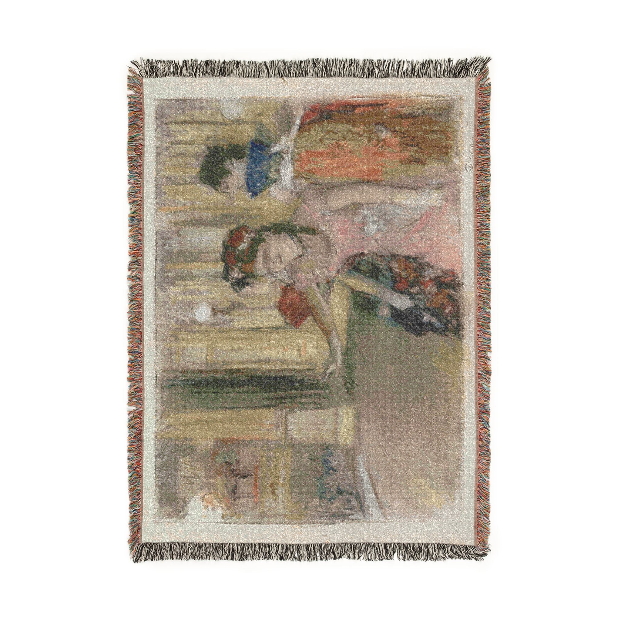 Hilaire Germain Edgar Degas - Singers on the Stage | Woven Tapestry Blanket - Image 6