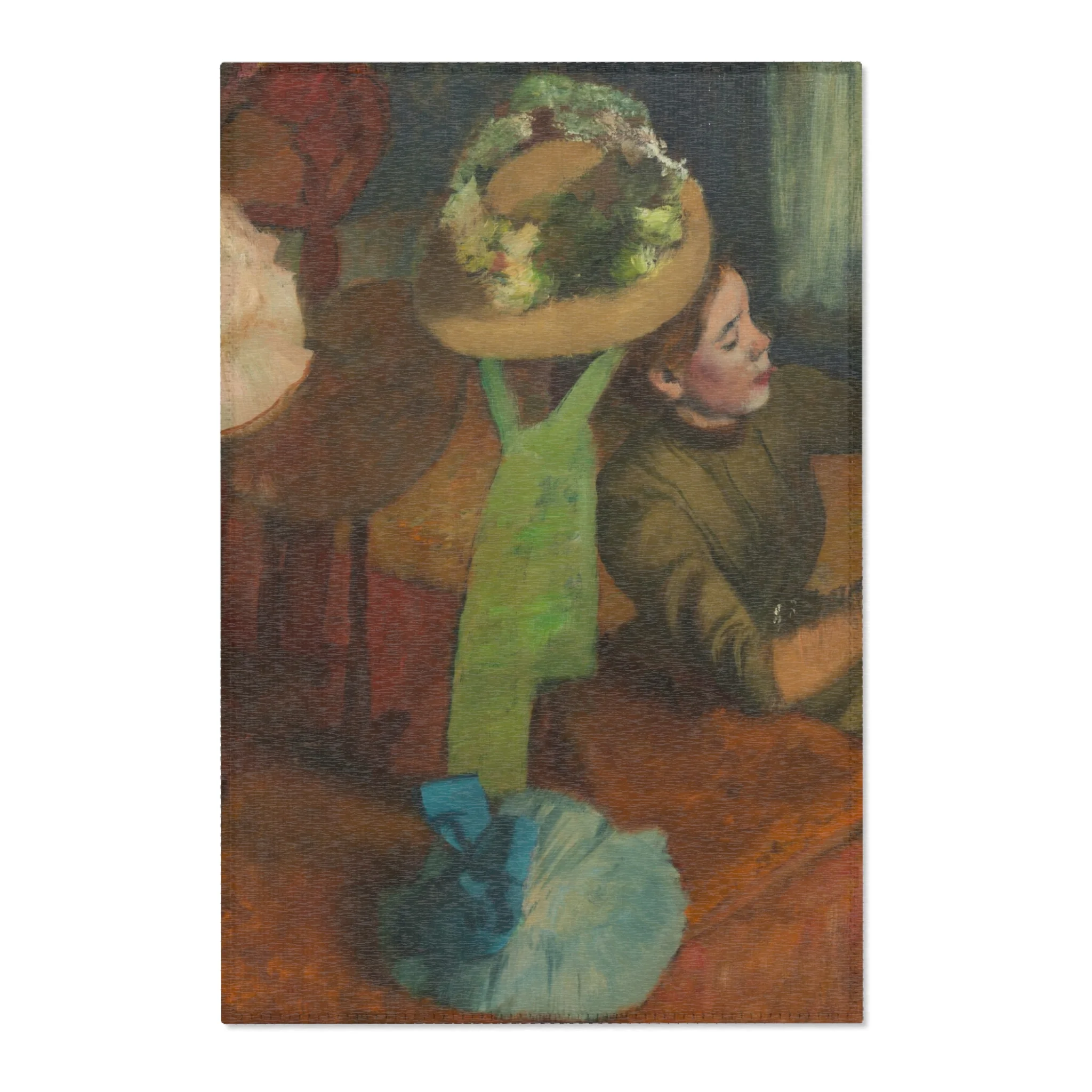 Hilaire Germain Edgar Degas - The Millinery Shop | Area Rug
