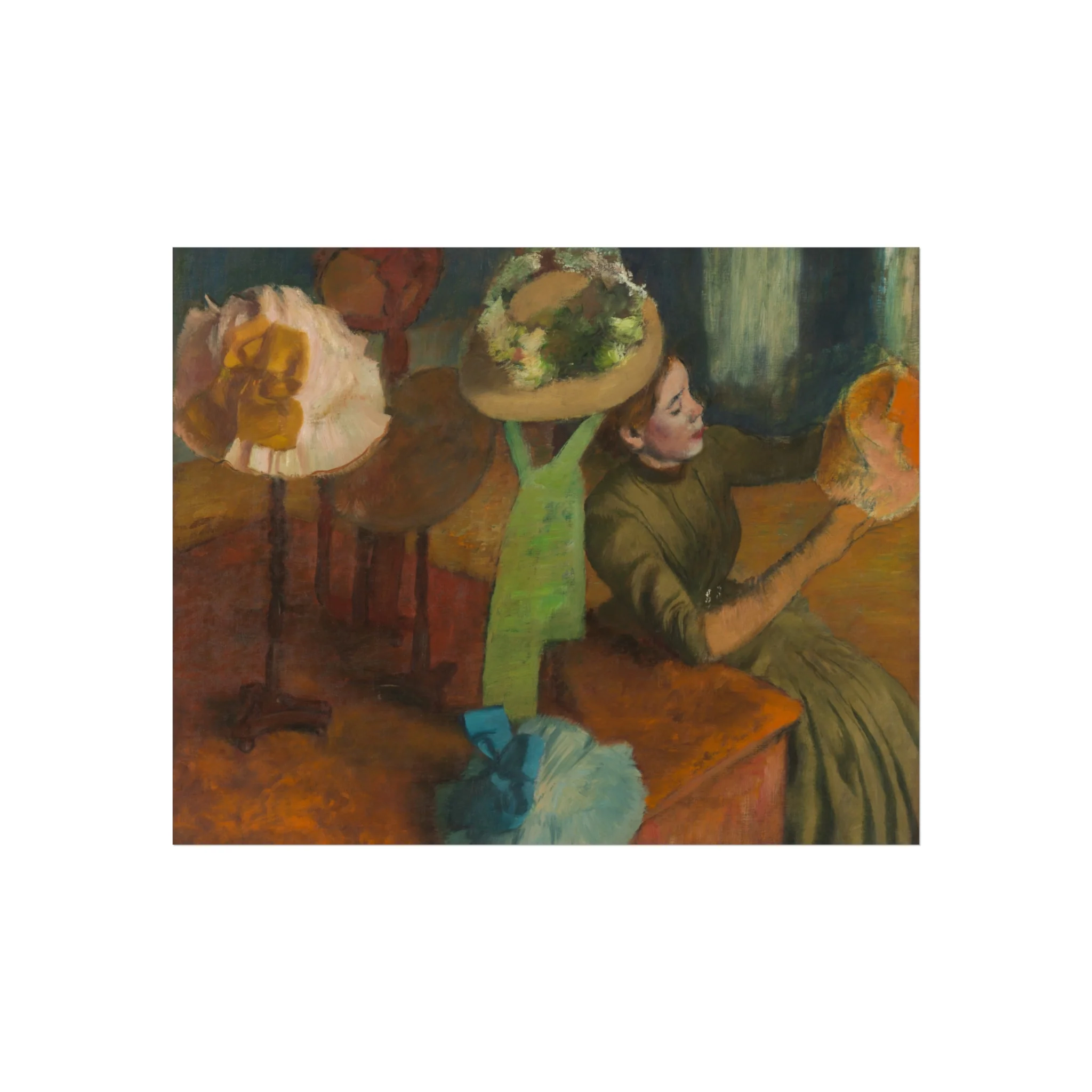 Hilaire Germain Edgar Degas - The Millinery Shop | Fine Art Poster - Image 2