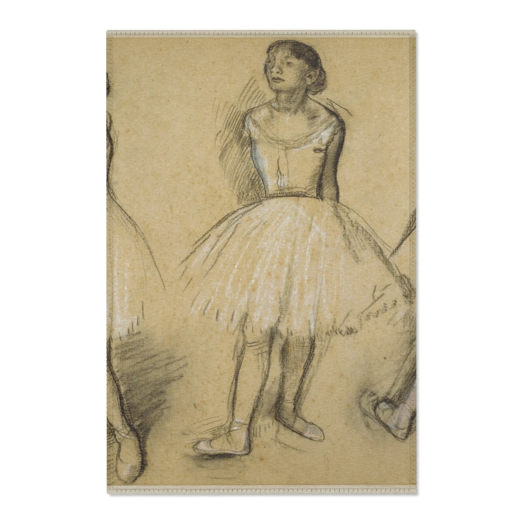 Hilaire Germain Edgar Degas - Three Studies of a Dancer in Fourth Position | Area Rug