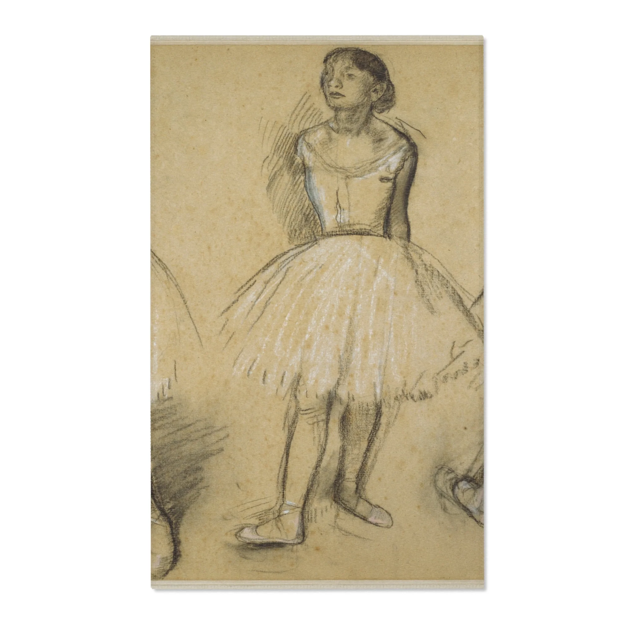 Hilaire Germain Edgar Degas - Three Studies of a Dancer in Fourth Position | Area Rug - Image 2