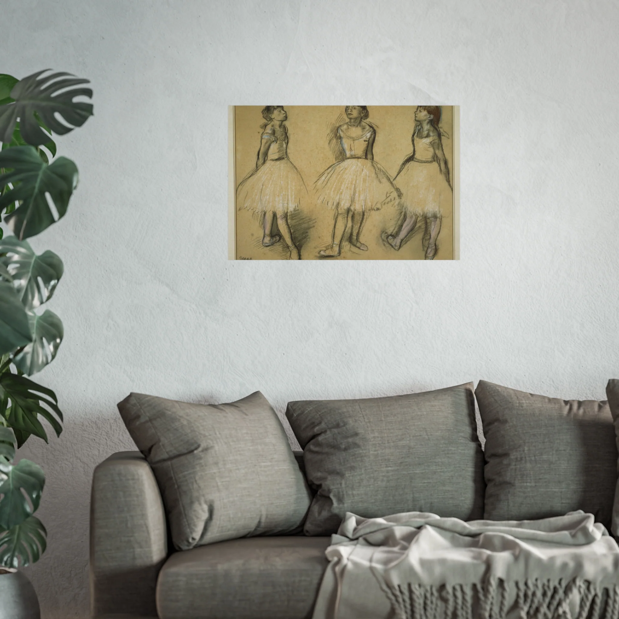 Hilaire Germain Edgar Degas - Three Studies of a Dancer in Fourth Position | Fine Art Poster - Image 11