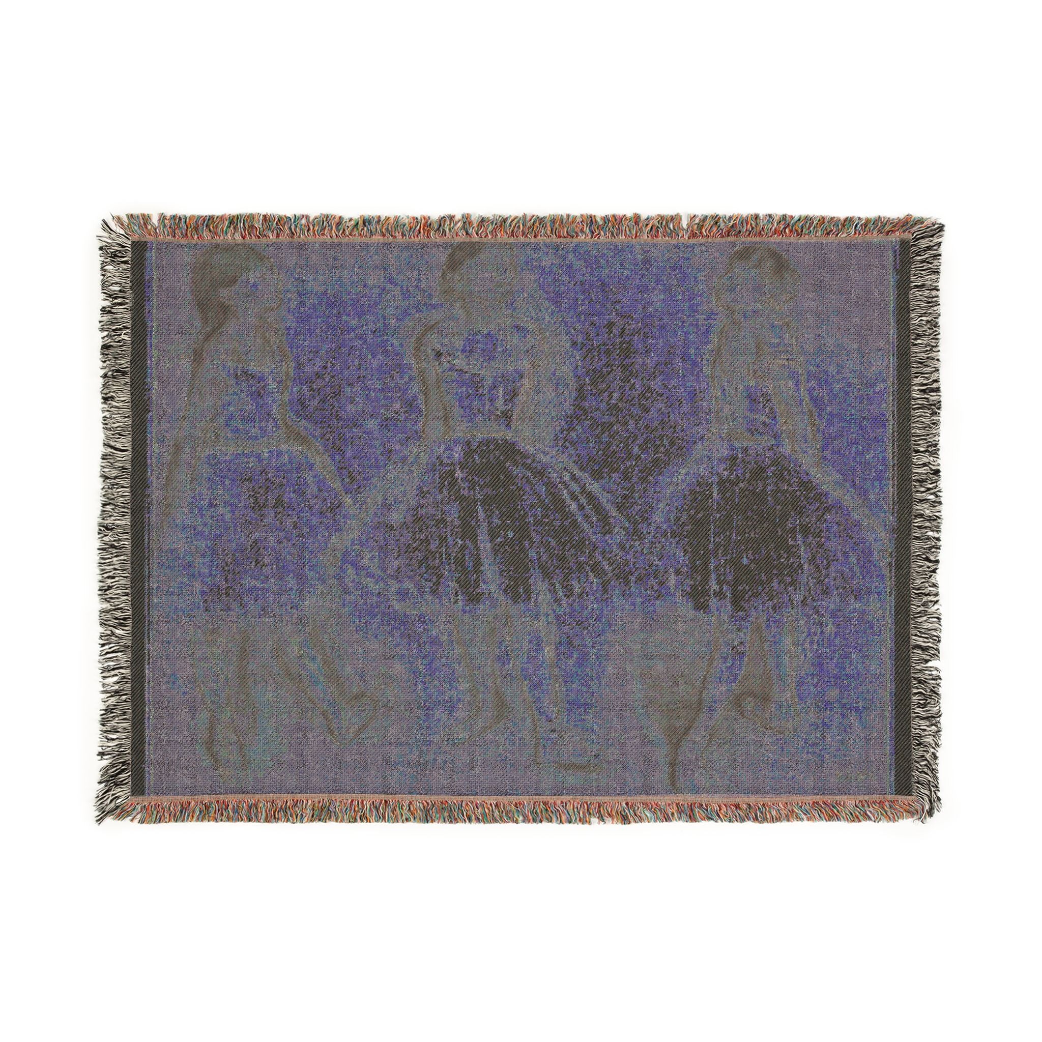 Hilaire Germain Edgar Degas - Three Studies of a Dancer in Fourth Position | Woven Tapestry Blanket - Image 4