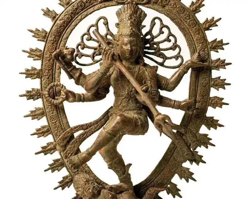 Hindu Dancing Shiva Nataraja Bronze Statue - Image 10