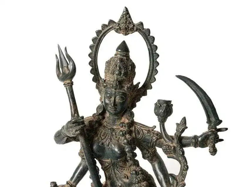Hindu God Mahakali Dancing Statue - Image 3