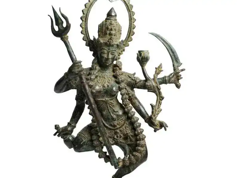 Hindu God Mahakali Dancing Statue - Image 4