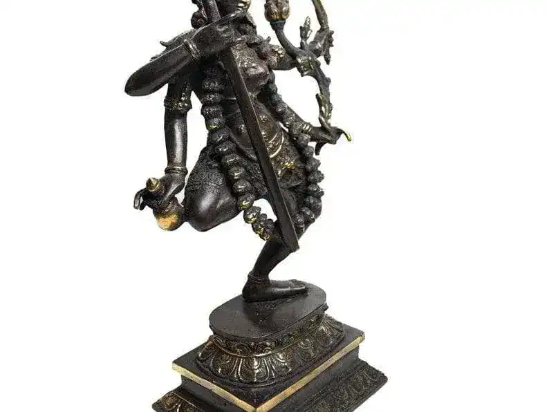 Hindu God Mahakali Dancing Statue - Image 5