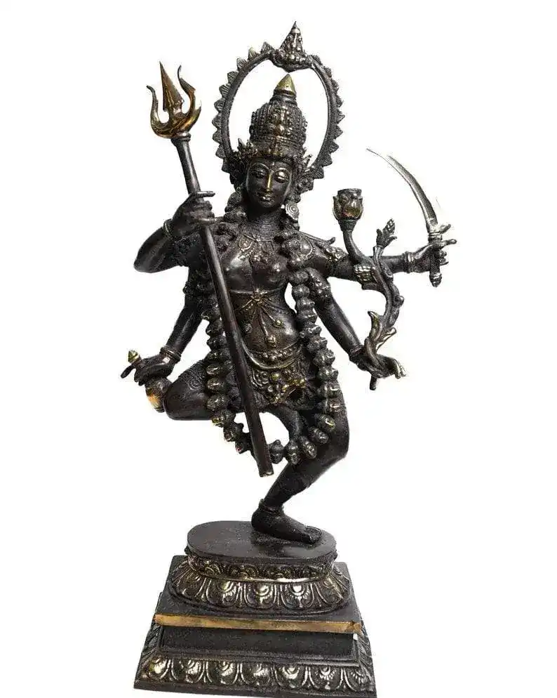 Hindu God Mahakali Dancing Statue - Image 7
