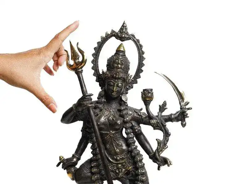 Hindu God Mahakali Dancing Statue - Image 8