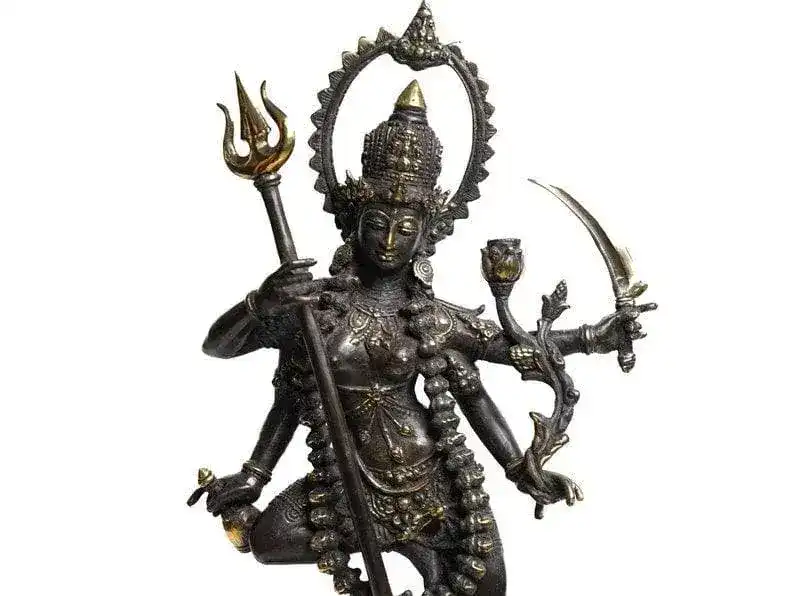 Hindu God Mahakali Dancing Statue - Image 9