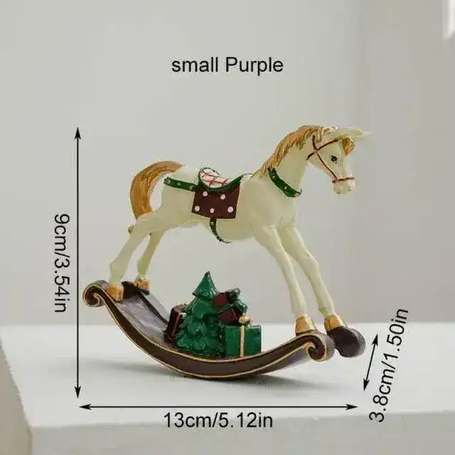 Holiday Decorative Rocking Horse - Image 4