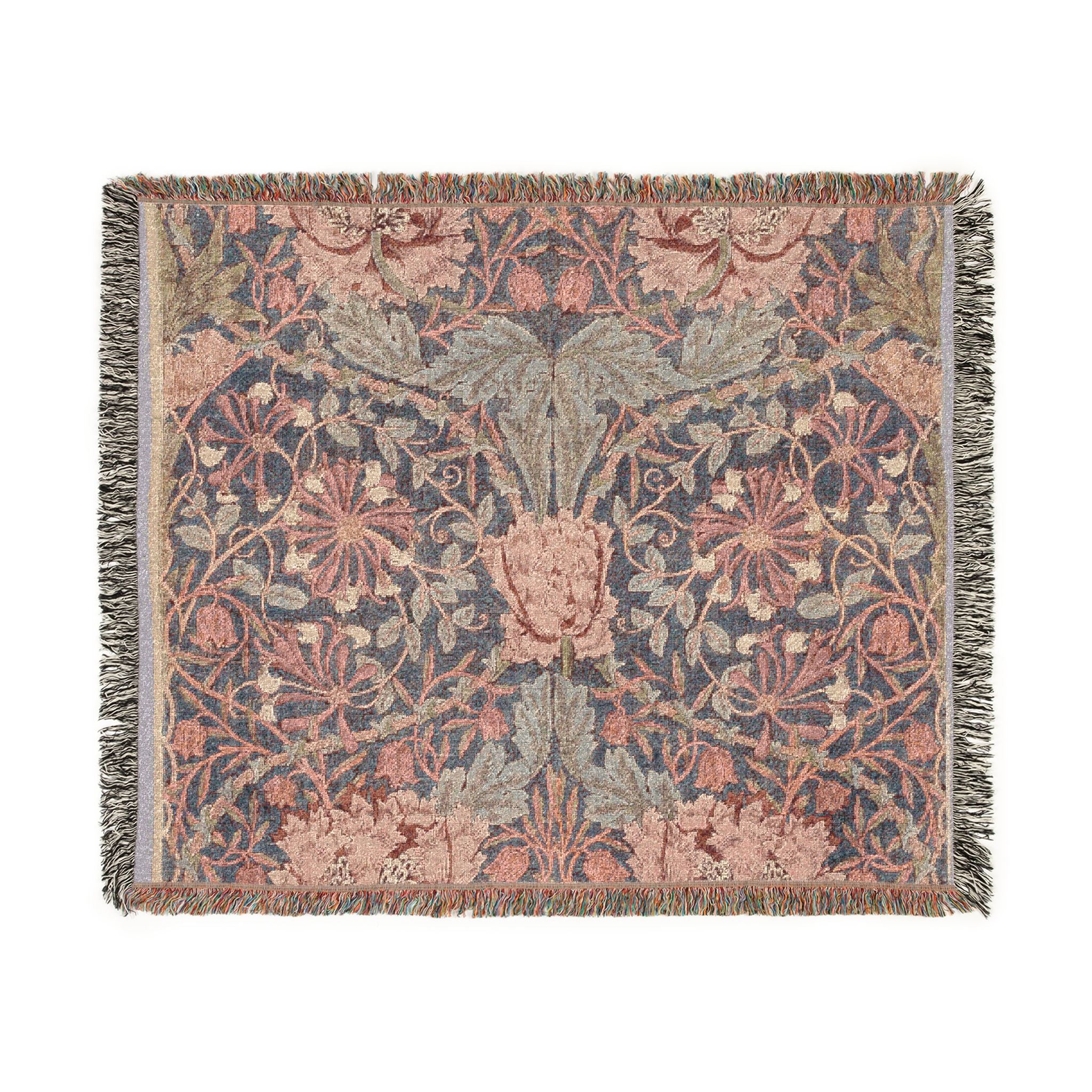 honeysuckle-william-morris | Woven Tapestry Blanket - Image 2