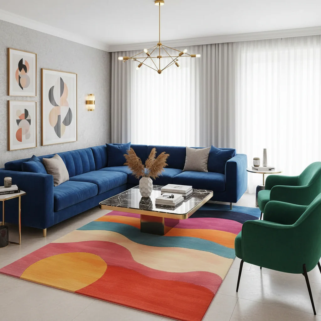 Horizon Glow Hand Tufted Rug - Image 2