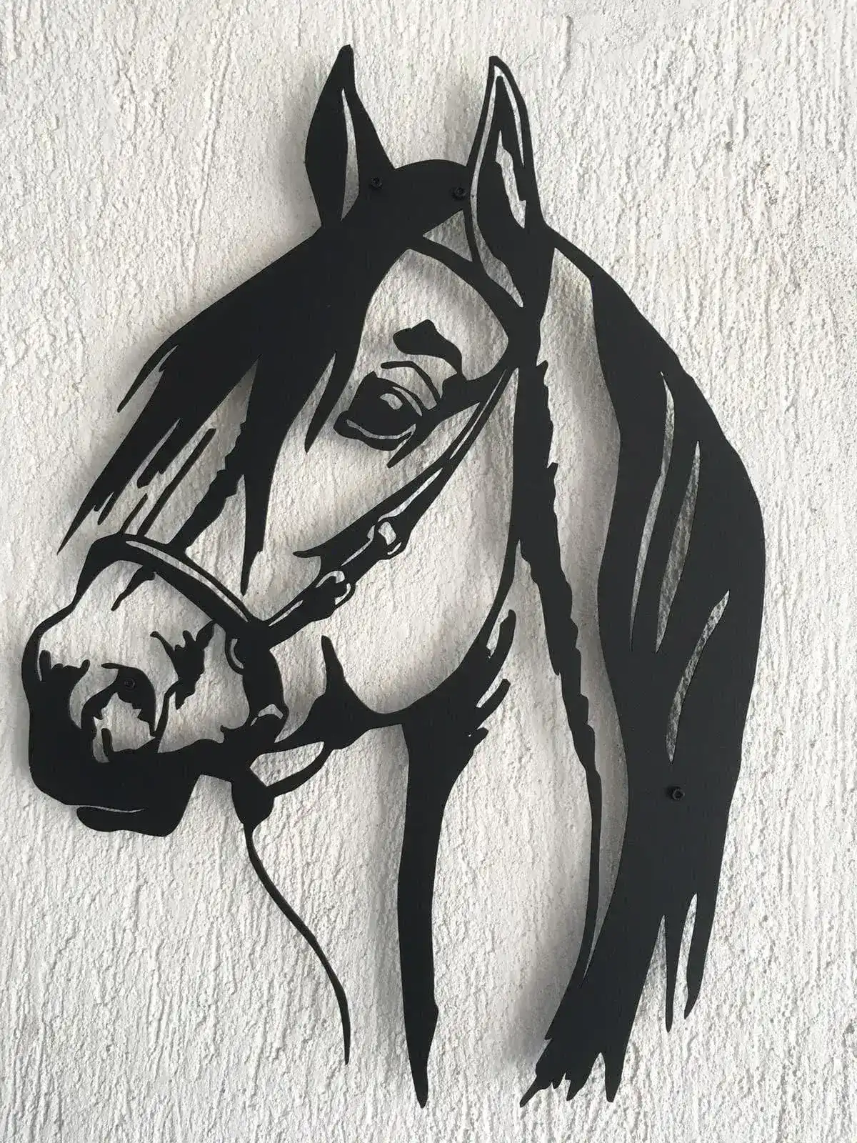 Horse Head Metal Wall Hanging Decor - Image 9