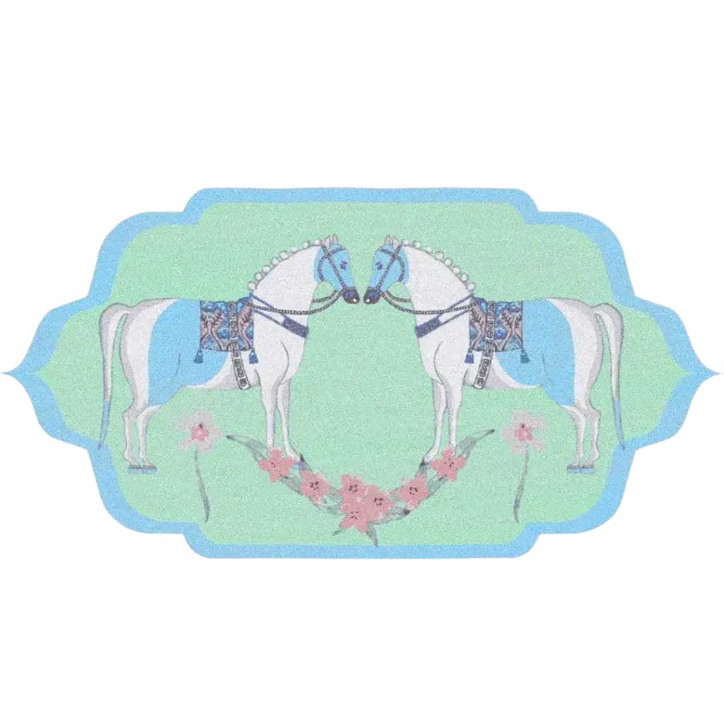 Horses of Lovers Hand Tufted Rug