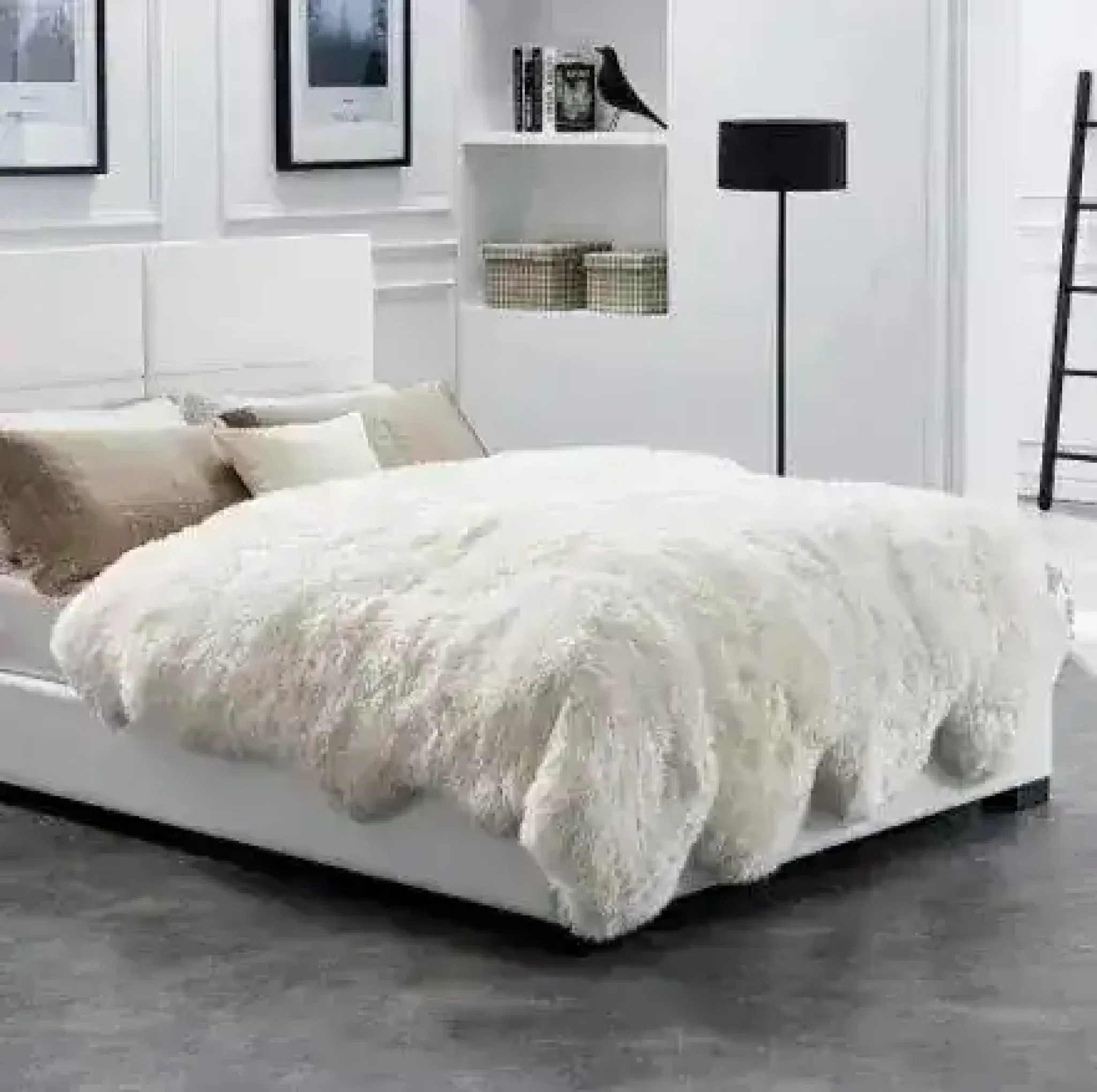 Genuine Sheepskin Wool Rug - Image 8