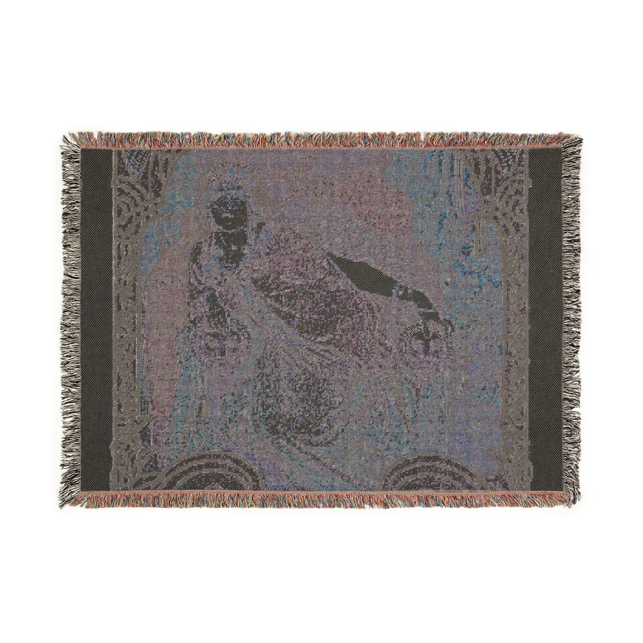 ilsee-princesse-de-tripoli-alphonse-mucha | Woven Tapestry Blanket - Image 4