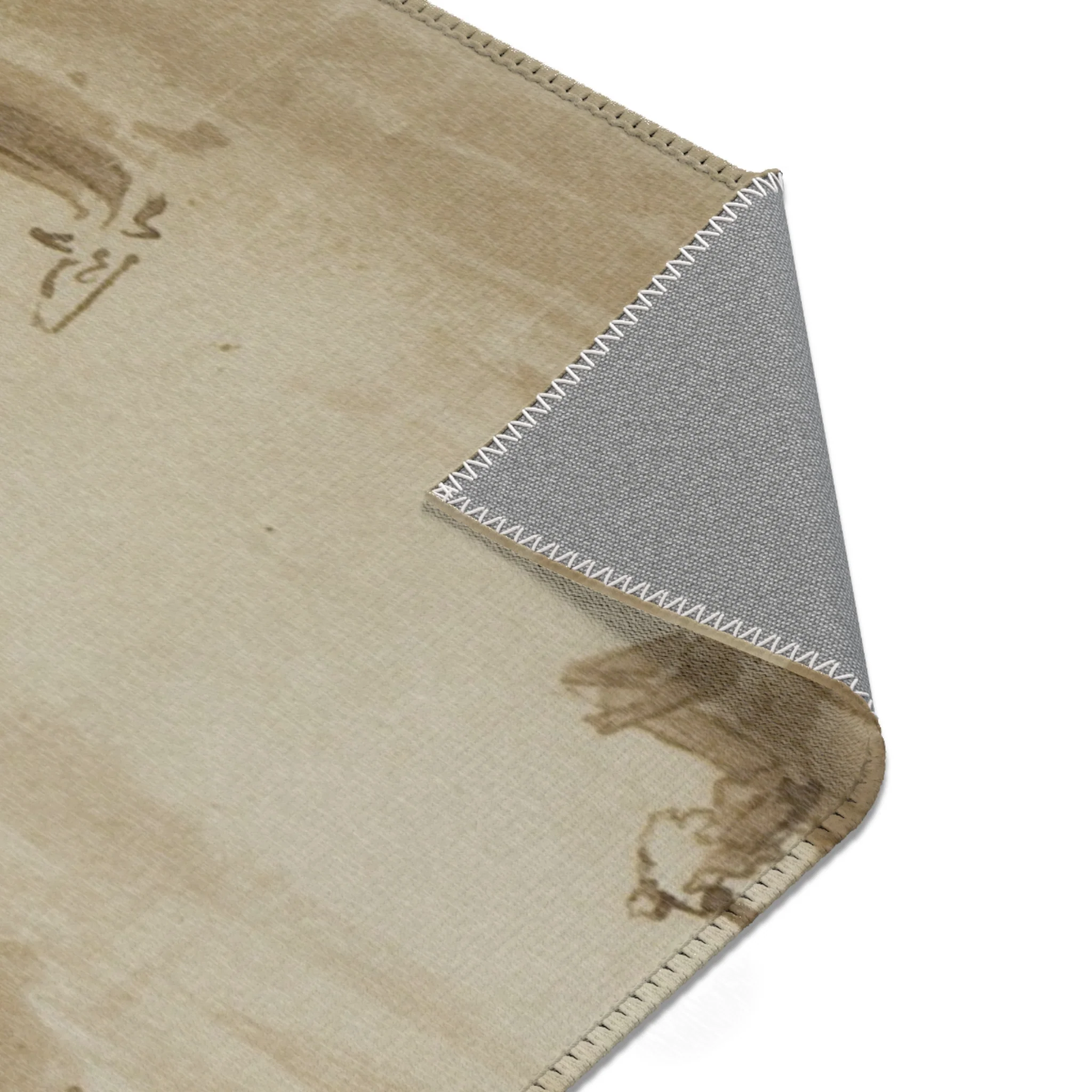Imitator of Francesco Guardi - Bacino di San Marco with the Dogana del Mare and Santa Maria della Salute | Area Rug - Image 11