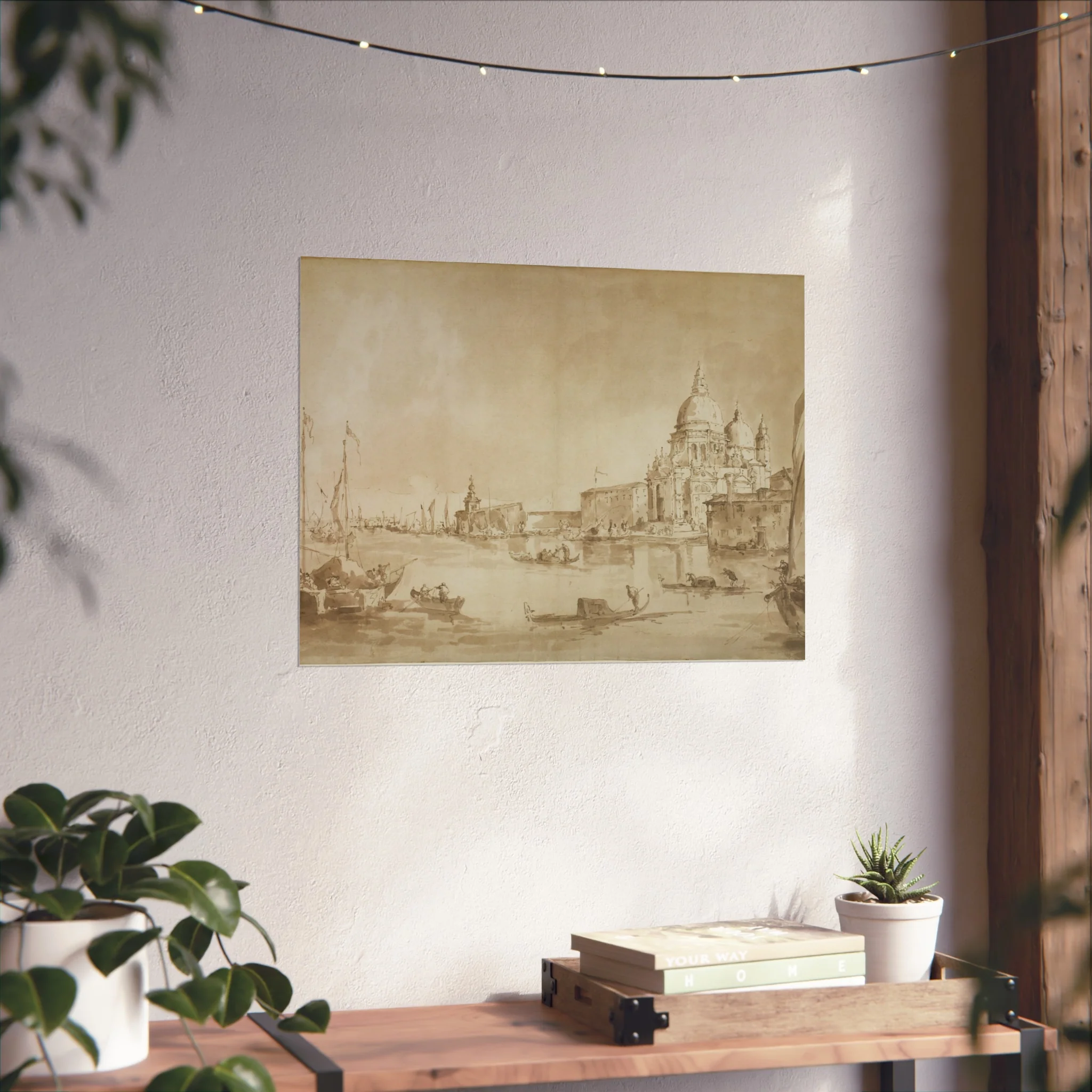 Imitator of Francesco Guardi - Bacino di San Marco with the Dogana del Mare and Santa Maria della Salute | Fine Art Poster - Image 10
