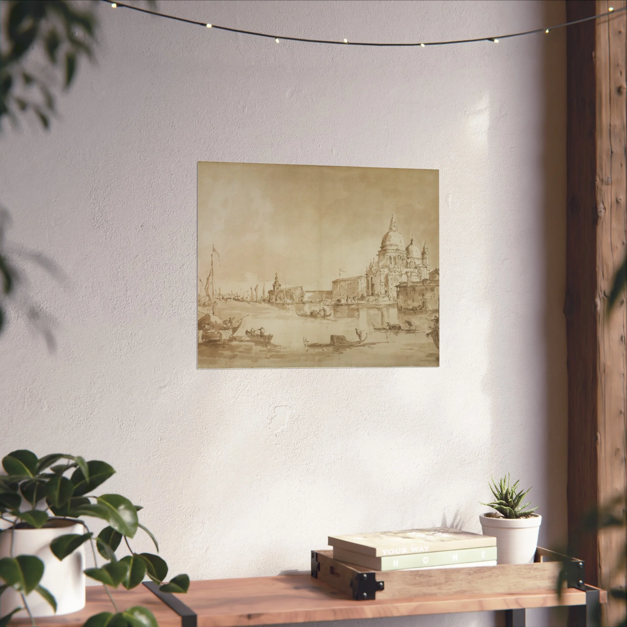 Imitator of Francesco Guardi - Bacino di San Marco with the Dogana del Mare and Santa Maria della Salute | Fine Art Poster - Image 8