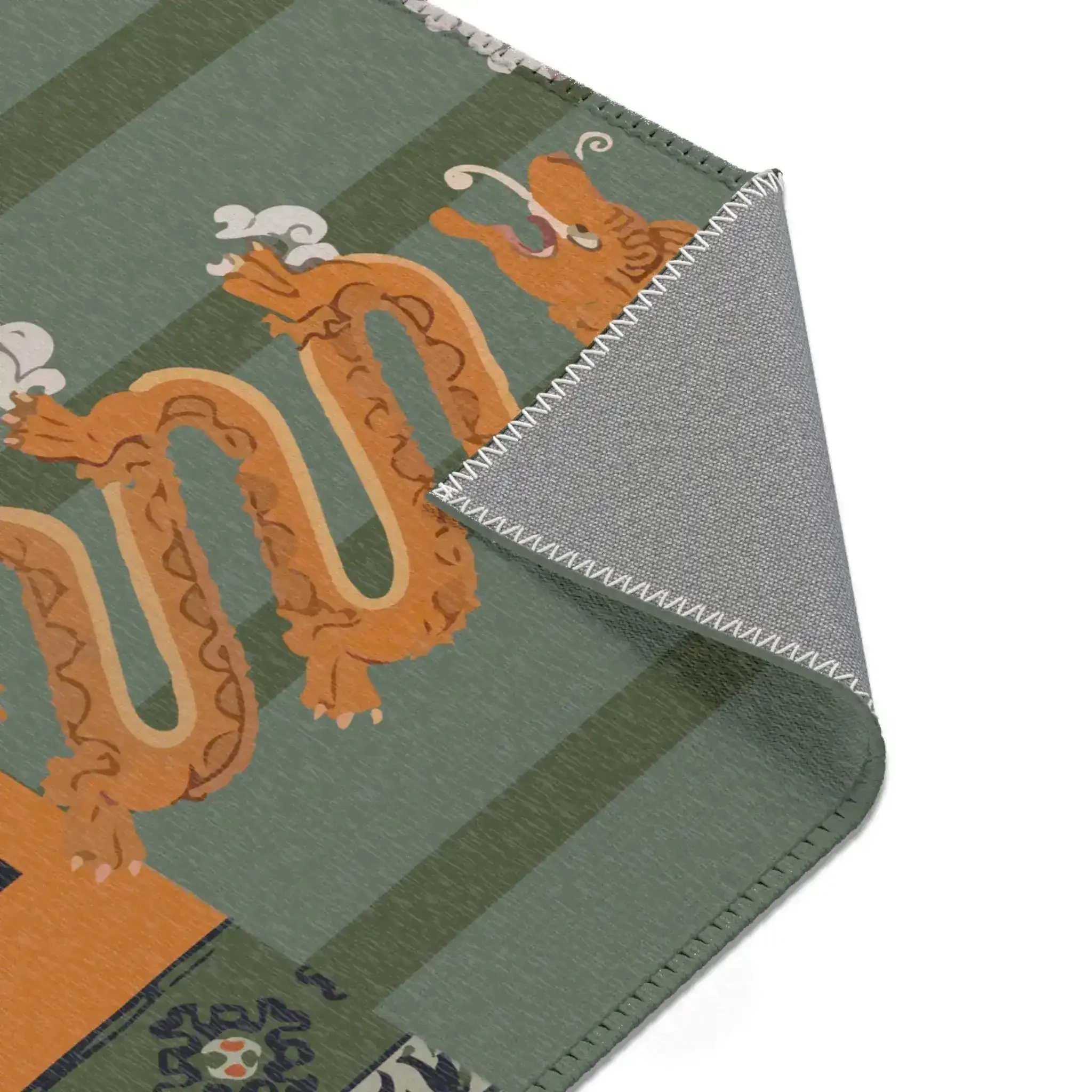 Imperial Flame Dragon Accent Rug - Image 6