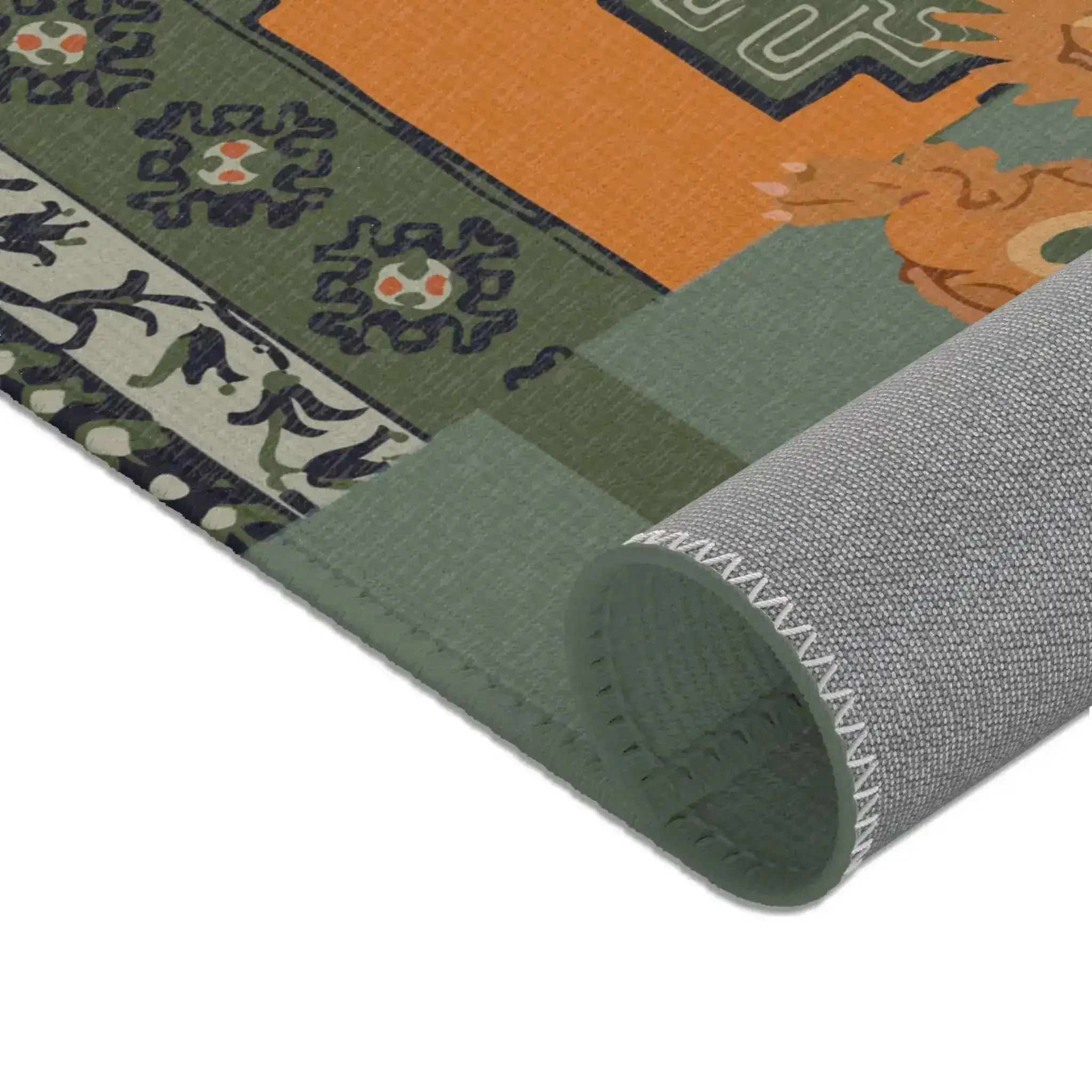 Imperial Flame Dragon Accent Rug - Image 7