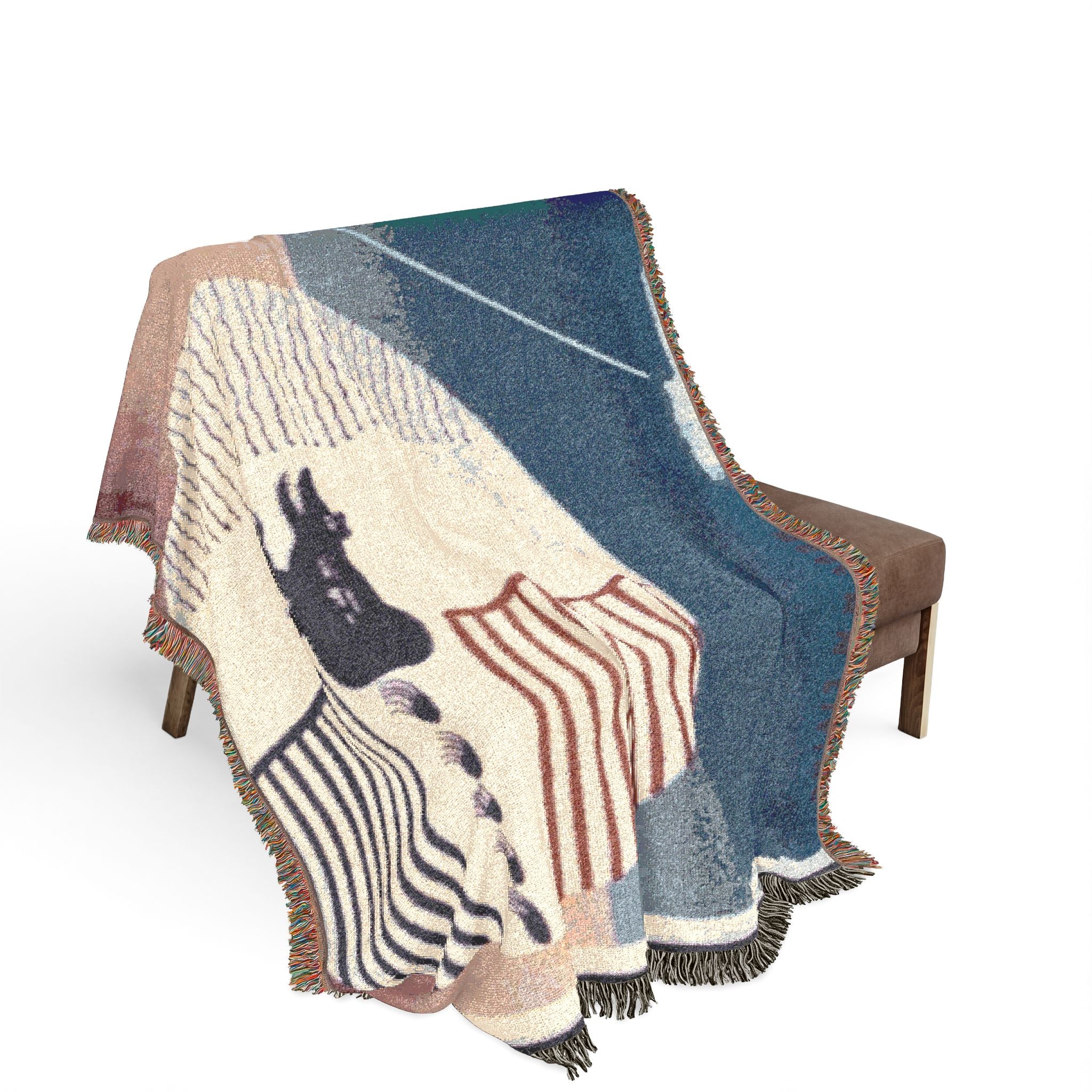 indian-art-of-the-united-states-wpa-federal-art-project | Woven Tapestry Blanket - Image 3