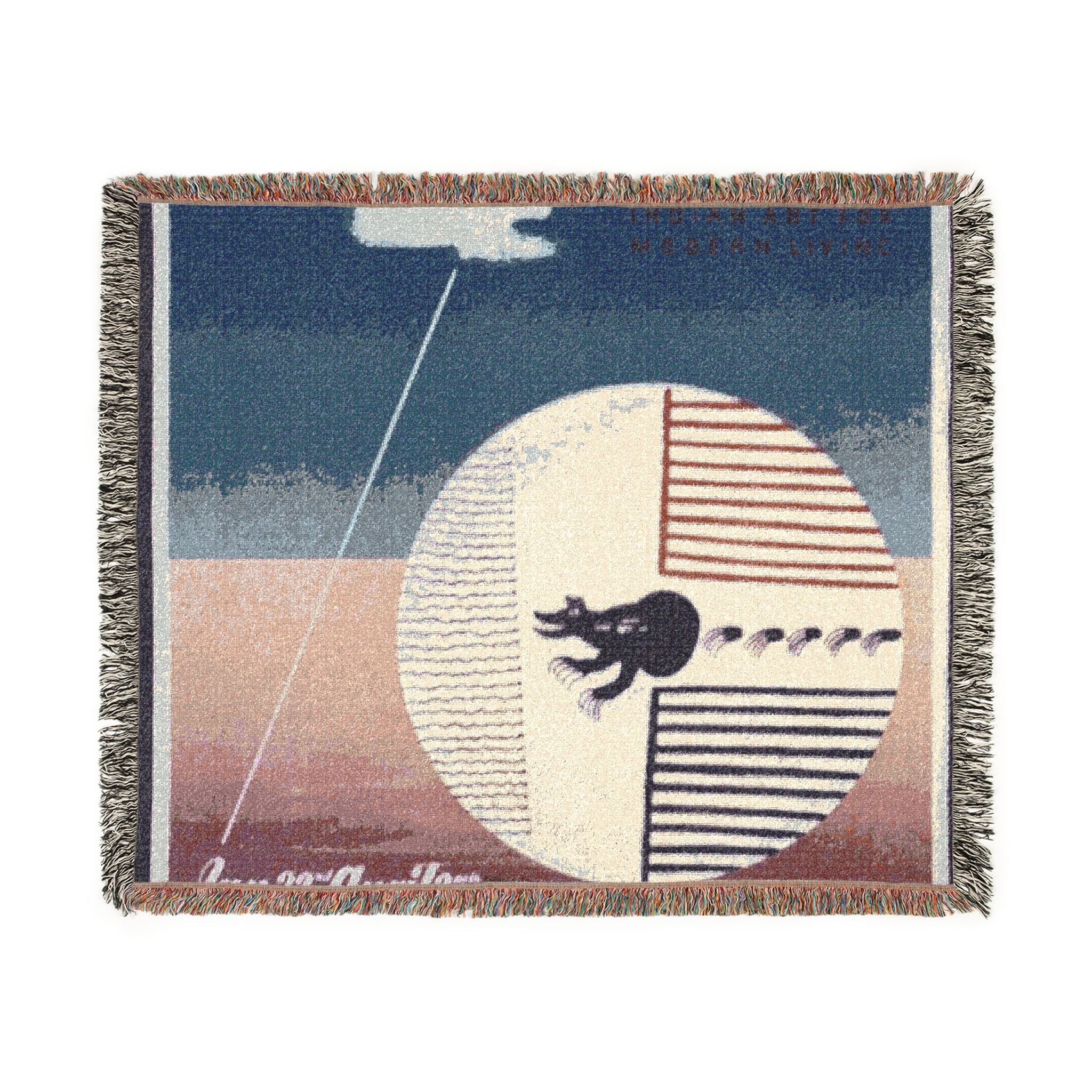 indian-art-of-the-united-states-wpa-federal-art-project | Woven Tapestry Blanket - Image 7