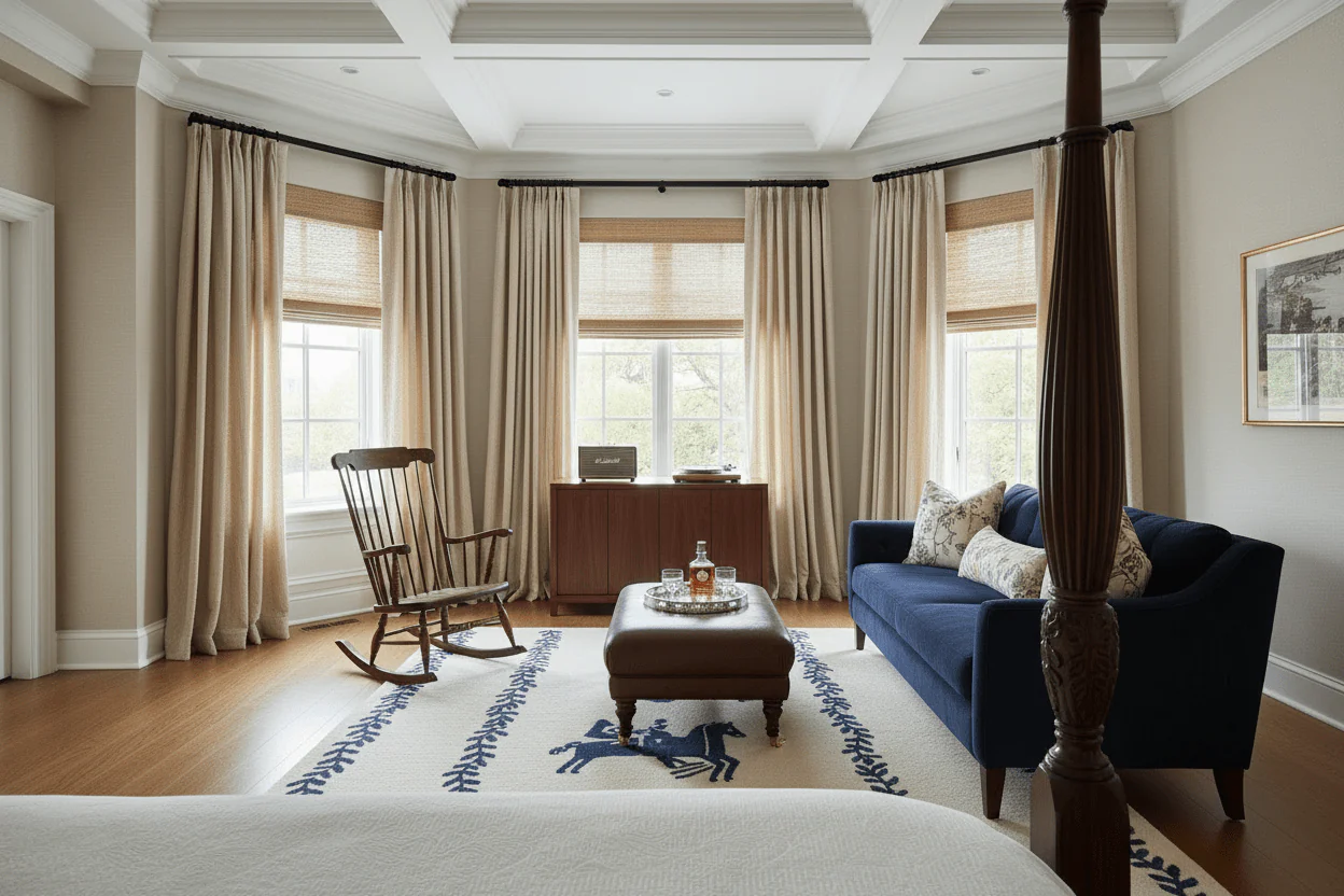 Indigo Folk Tale Hand Tufted Rug - Image 3