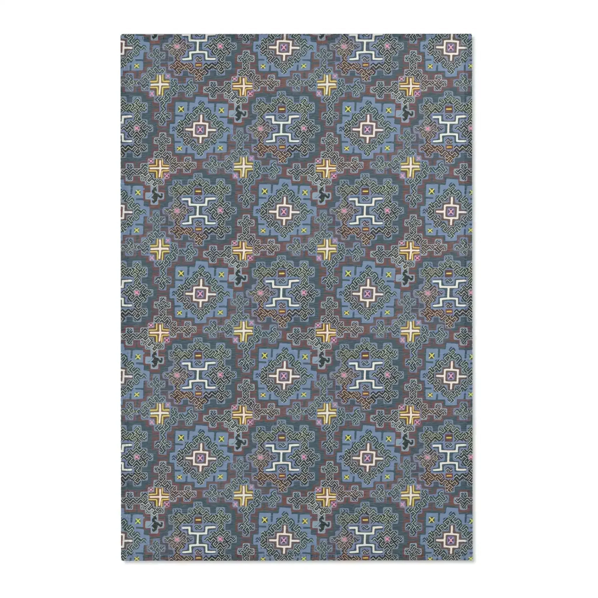 Indigo Maze Geo Accent Rug - Image 2