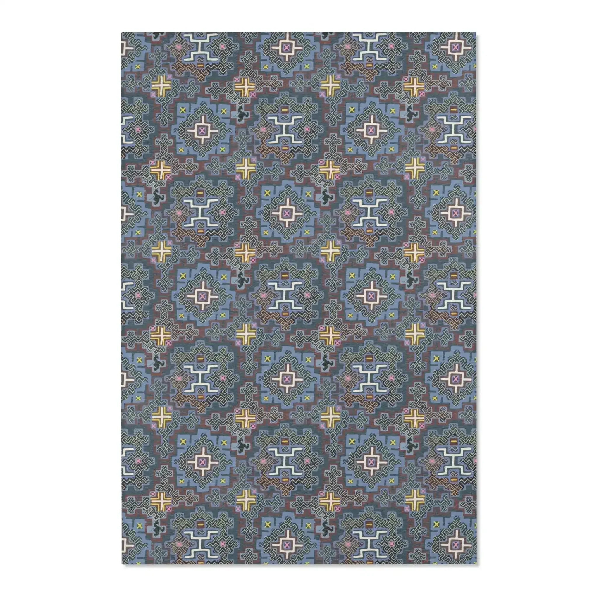 Indigo Maze Geo Accent Rug - Image 3