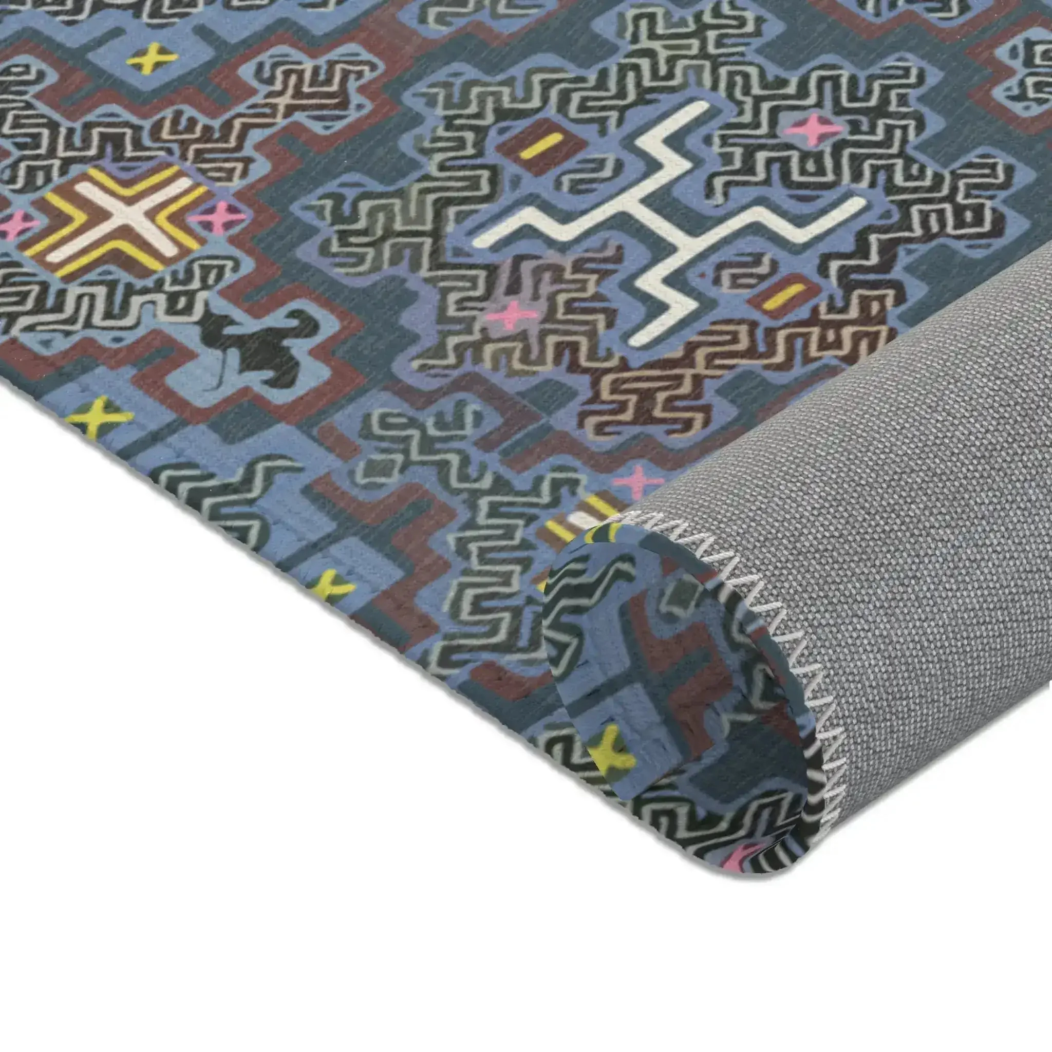 Indigo Maze Geo Accent Rug - Image 4