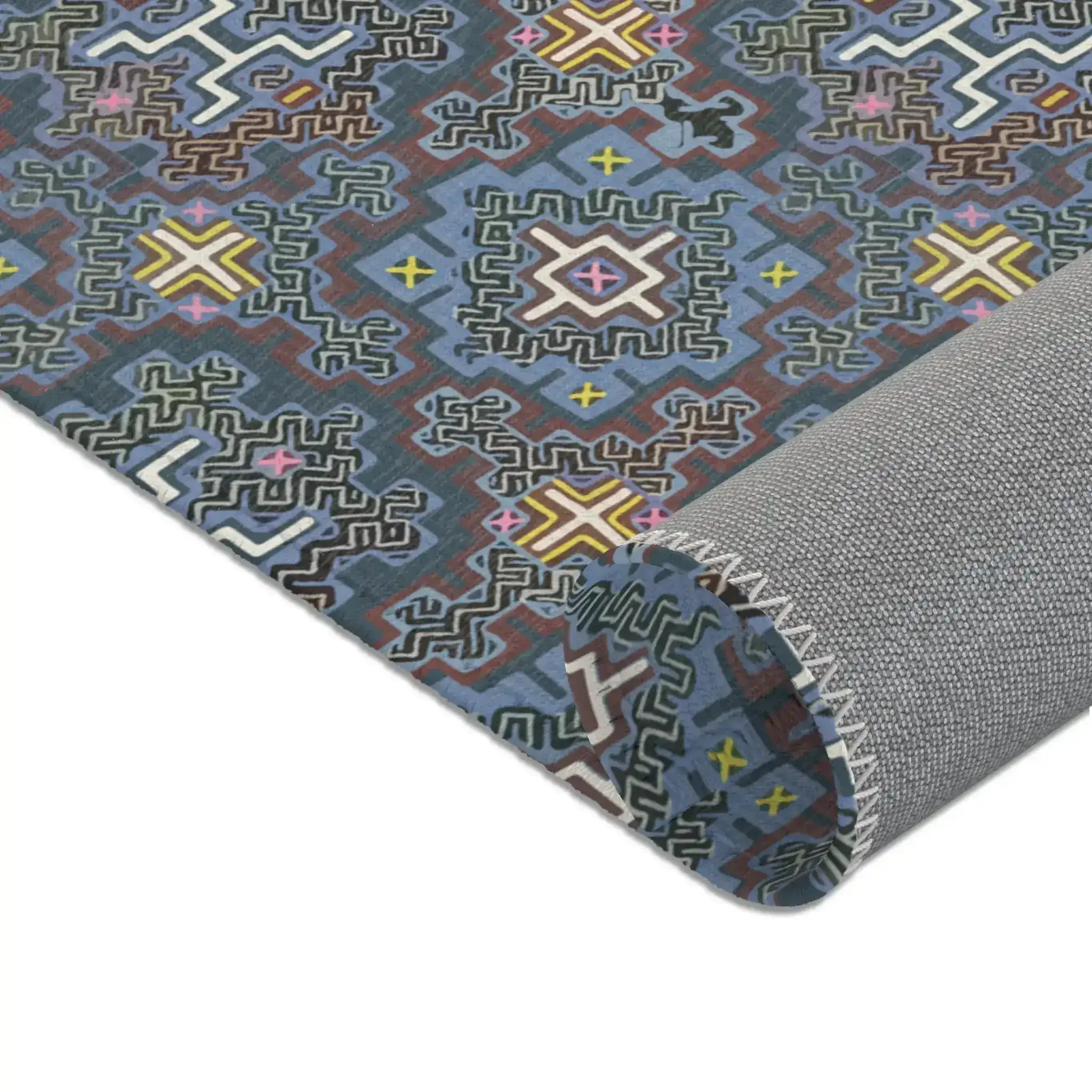 Indigo Maze Geo Accent Rug - Image 7