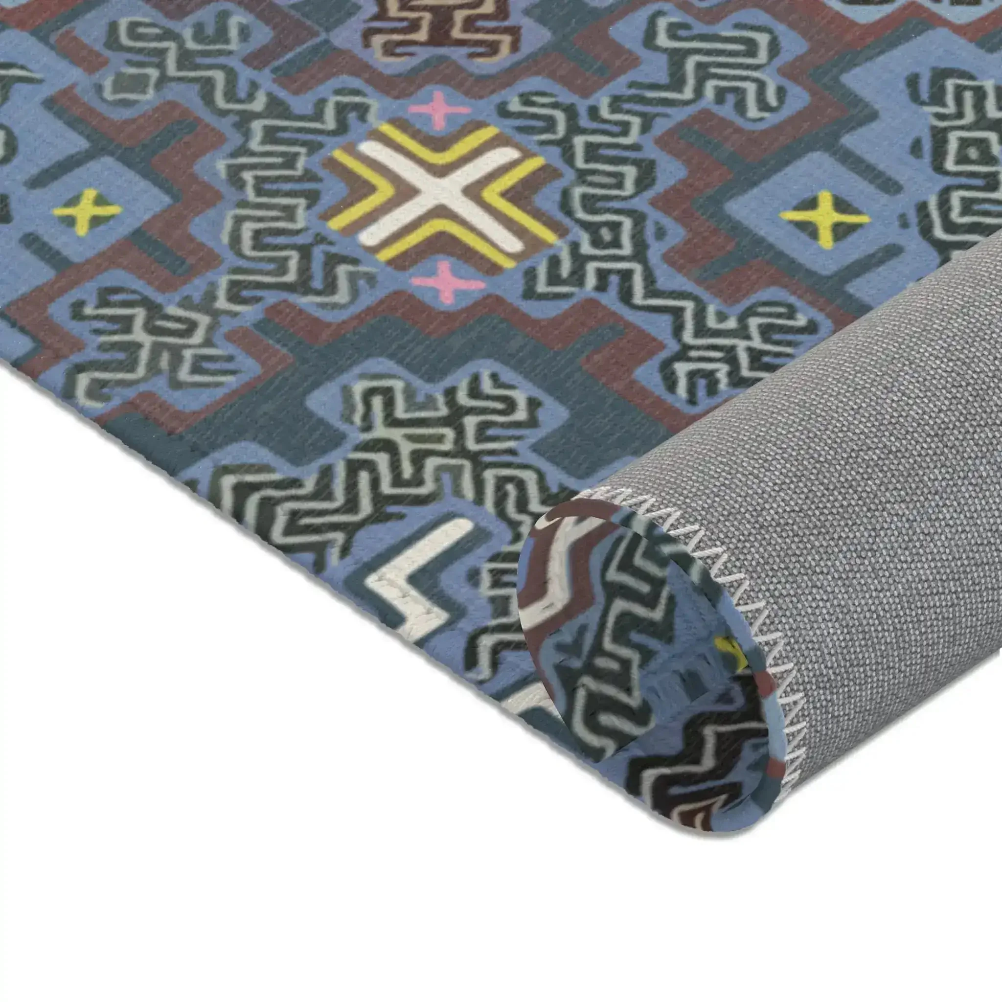 Indigo Maze Geo Accent Rug - Image 9