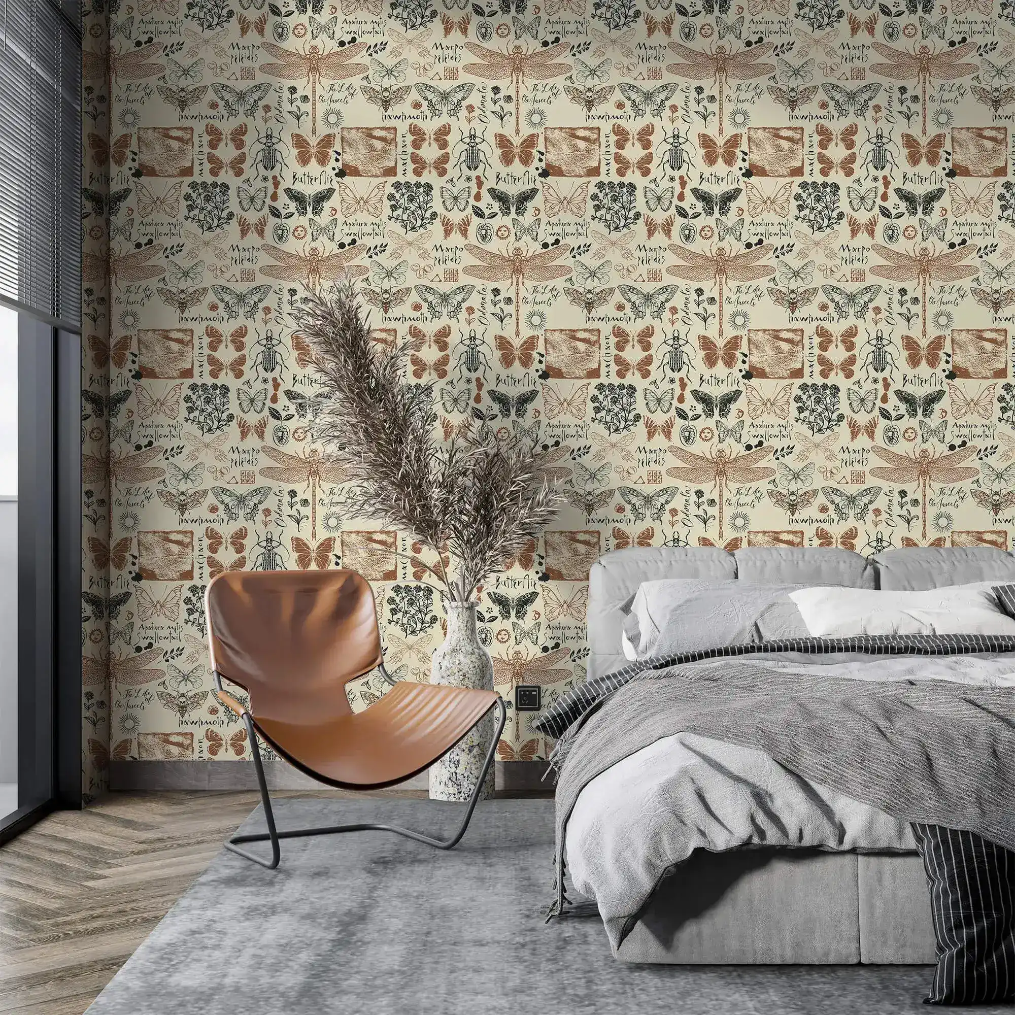Insect Garden Delight Wallpaper - Image 8