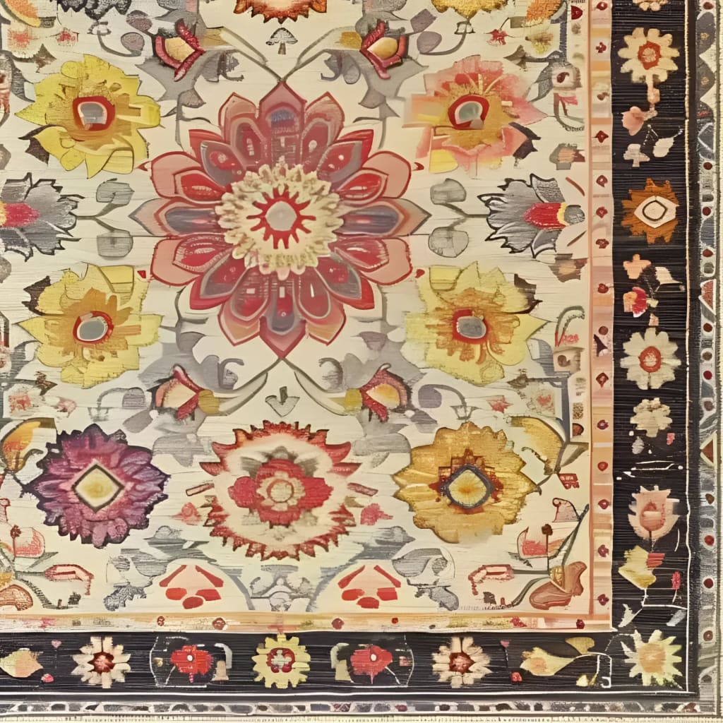Intricate Tapestry Hand Tufted Rug - Image 5
