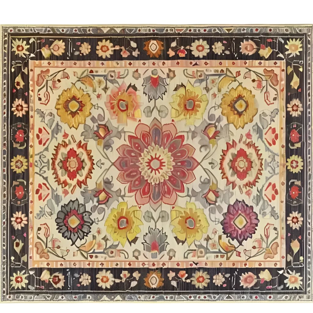Intricate Tapestry Hand Tufted Rug - Image 6