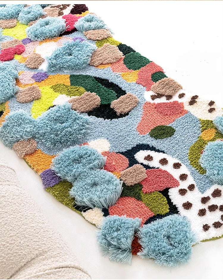 Irregular Floral Garden Area Rug - Image 11