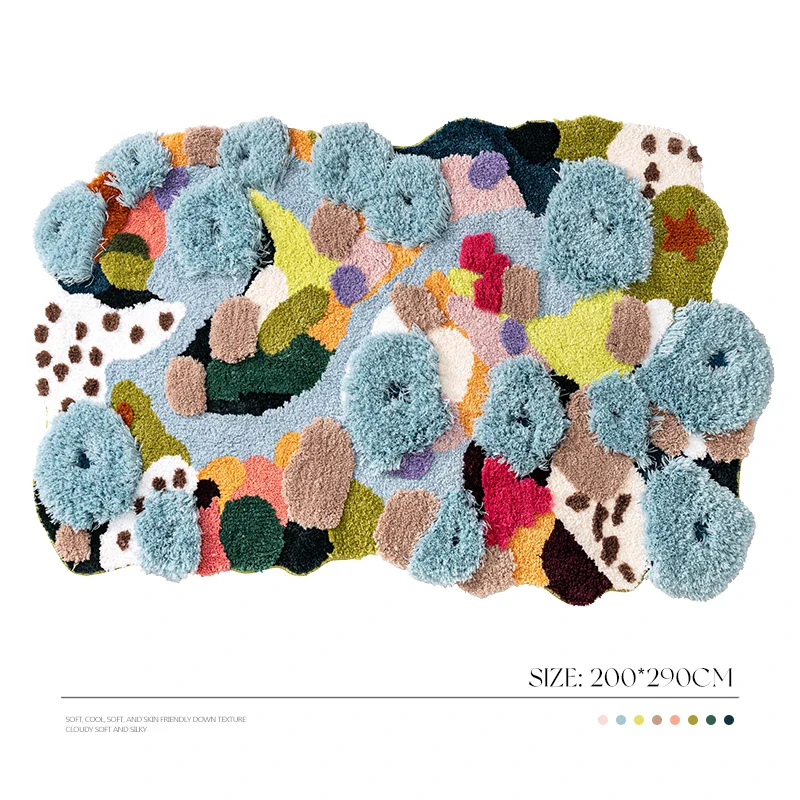 Irregular Floral Garden Area Rug - Image 15