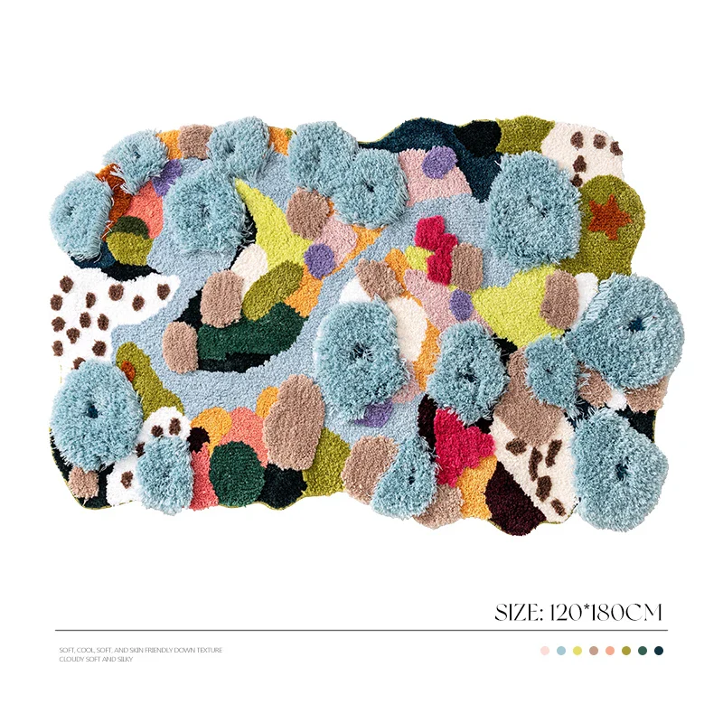 Irregular Floral Garden Area Rug - Image 16